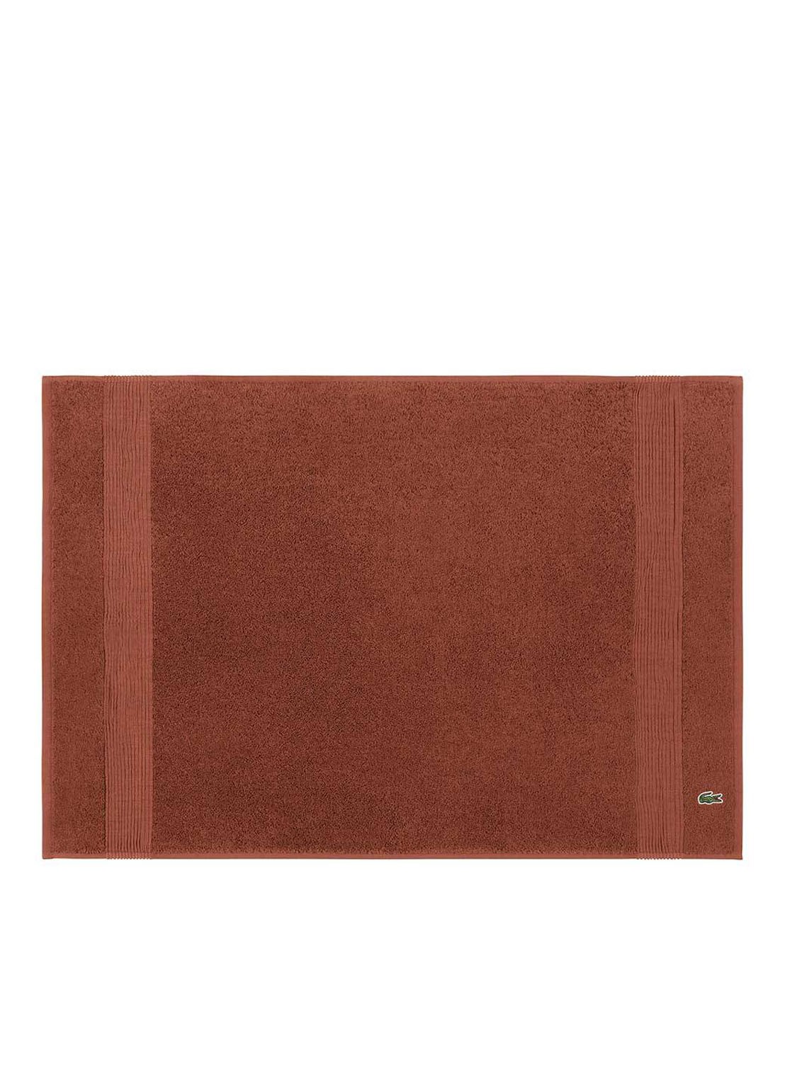 Lacoste L Lecroco badmat 50 x 70 cm - voorkant roodbruin