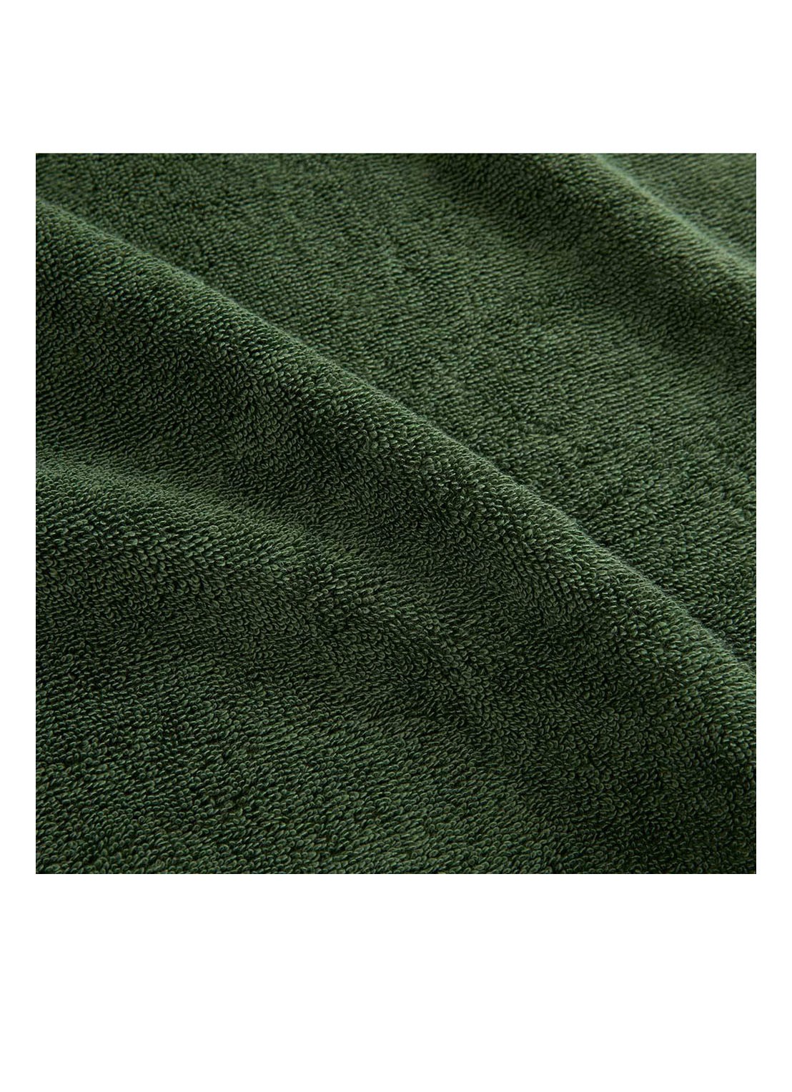 Lacoste L Lecroco gastendoek - 600 gr/m2 - 60 x 40 cm - achterkant 7 legergroen