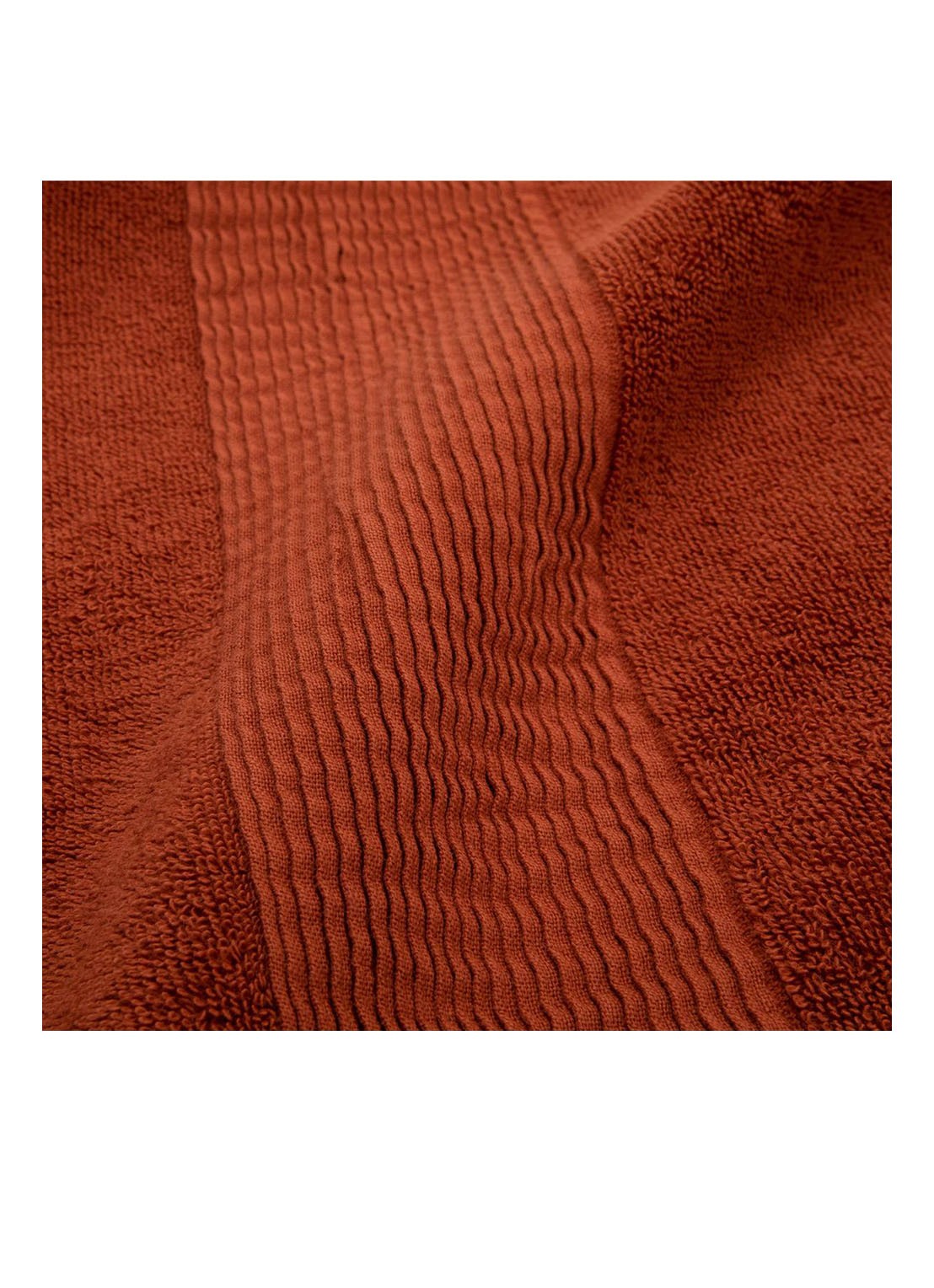 Lacoste L Lecroco gastendoek - 600 gr/m2 - 60 x 40 cm - achterkant donkeroranje