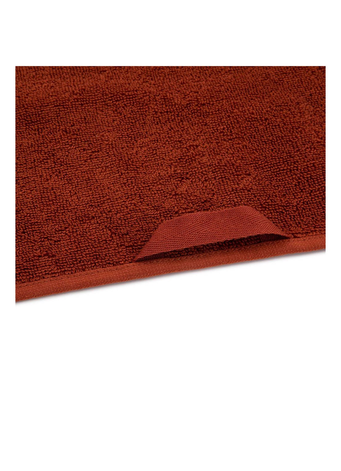 Lacoste L Lecroco gastendoek - 600 gr/m2 - 60 x 40 cm - voorkant 3 donkeroranje