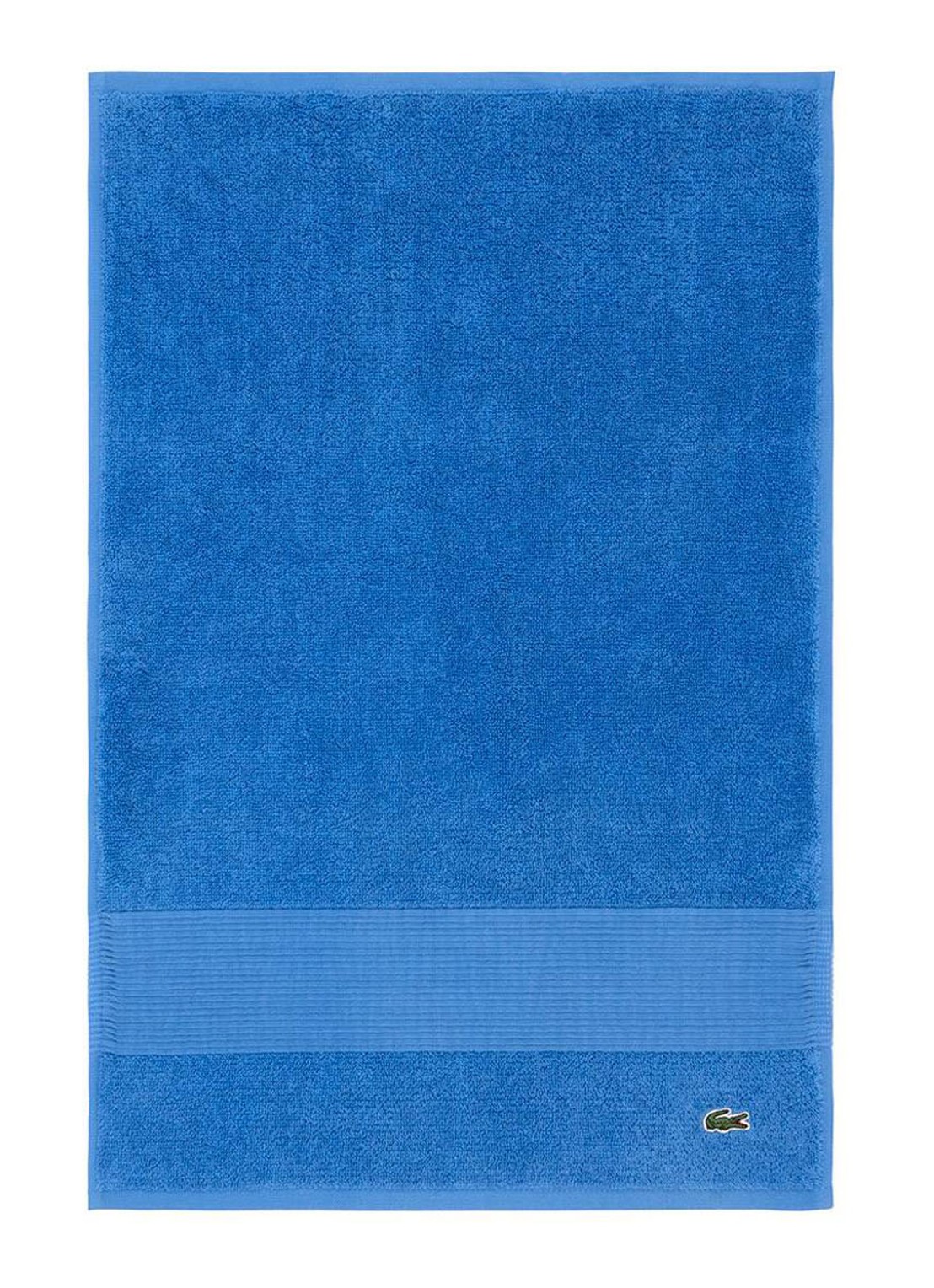Lacoste L Lecroco gastendoek - 600 gr/m2 - 60 x 40 cm - voorkant 4 blauw