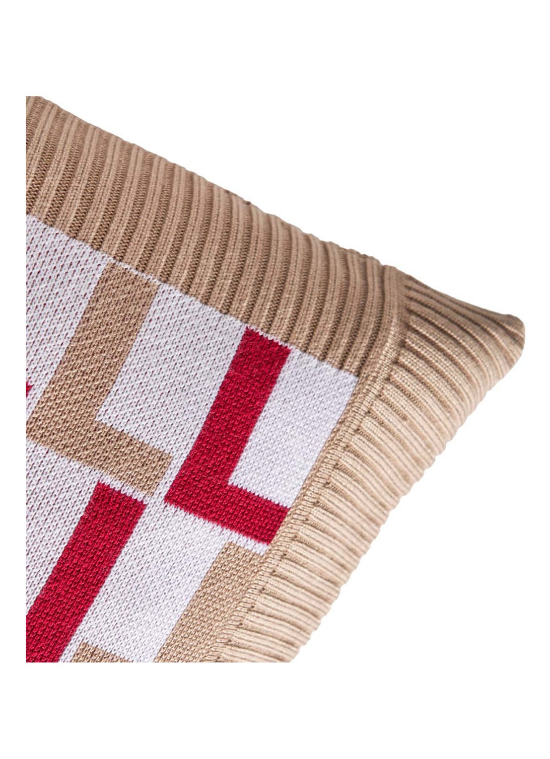 Lacoste L Logo kussensloop 45 x 45 cm - detail 2 steenrood