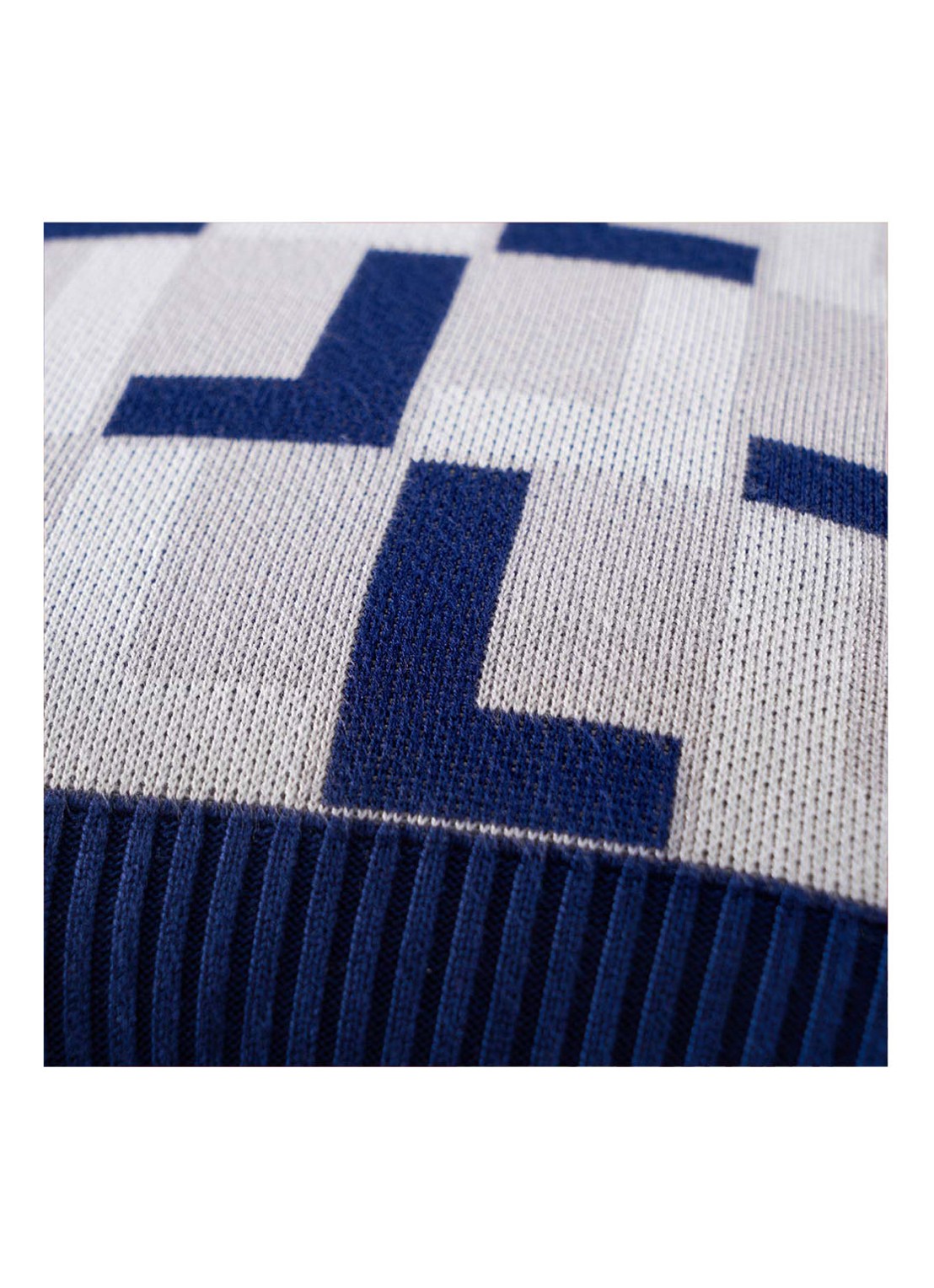 Lacoste L Logo kussensloop 45 x 45 cm - detail 2 blauw