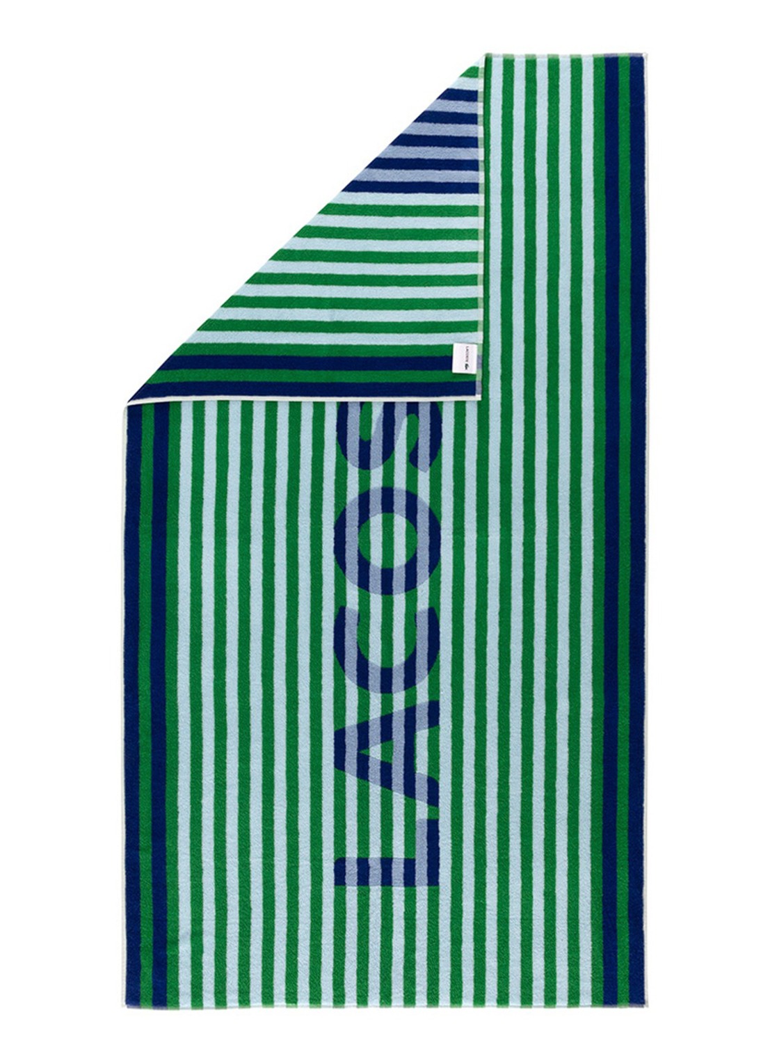 Lacoste L Master strandlaken 90 x 160 cm - achterkant groen