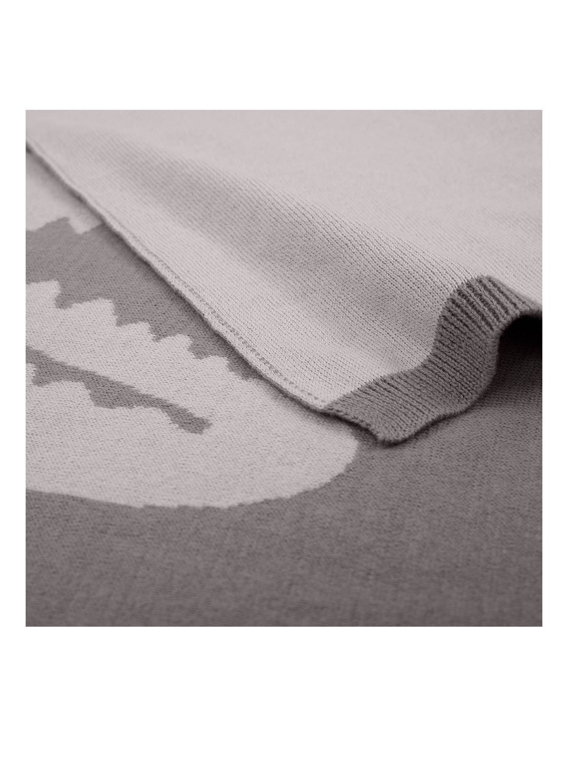 Lacoste L Reflet plaid 130 x 170 cm - detail 3 grijs