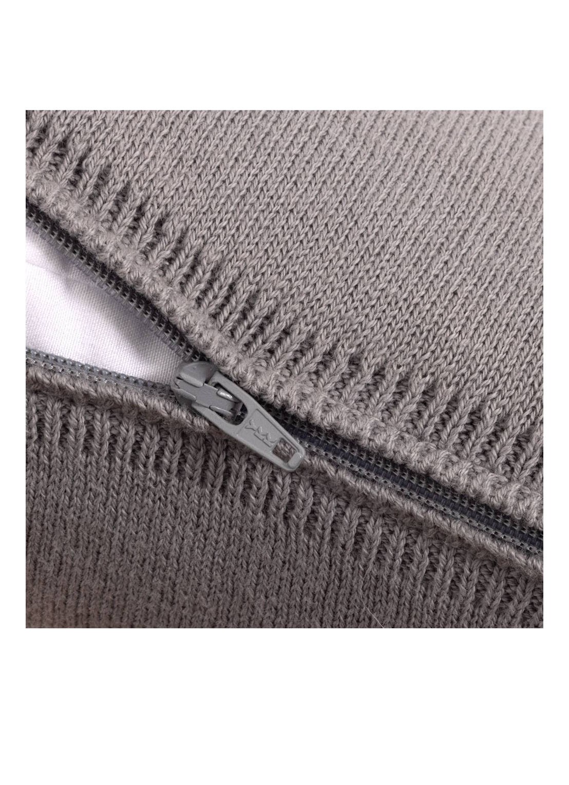 Lacoste L Reflet sierkussenhoes 45 x 45 cm - achterkant 4 grijs