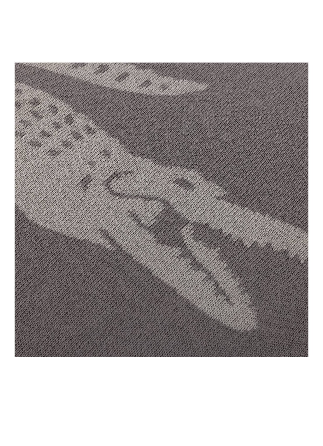 Lacoste L Reflet sierkussenhoes 45 x 45 cm - detail grijs