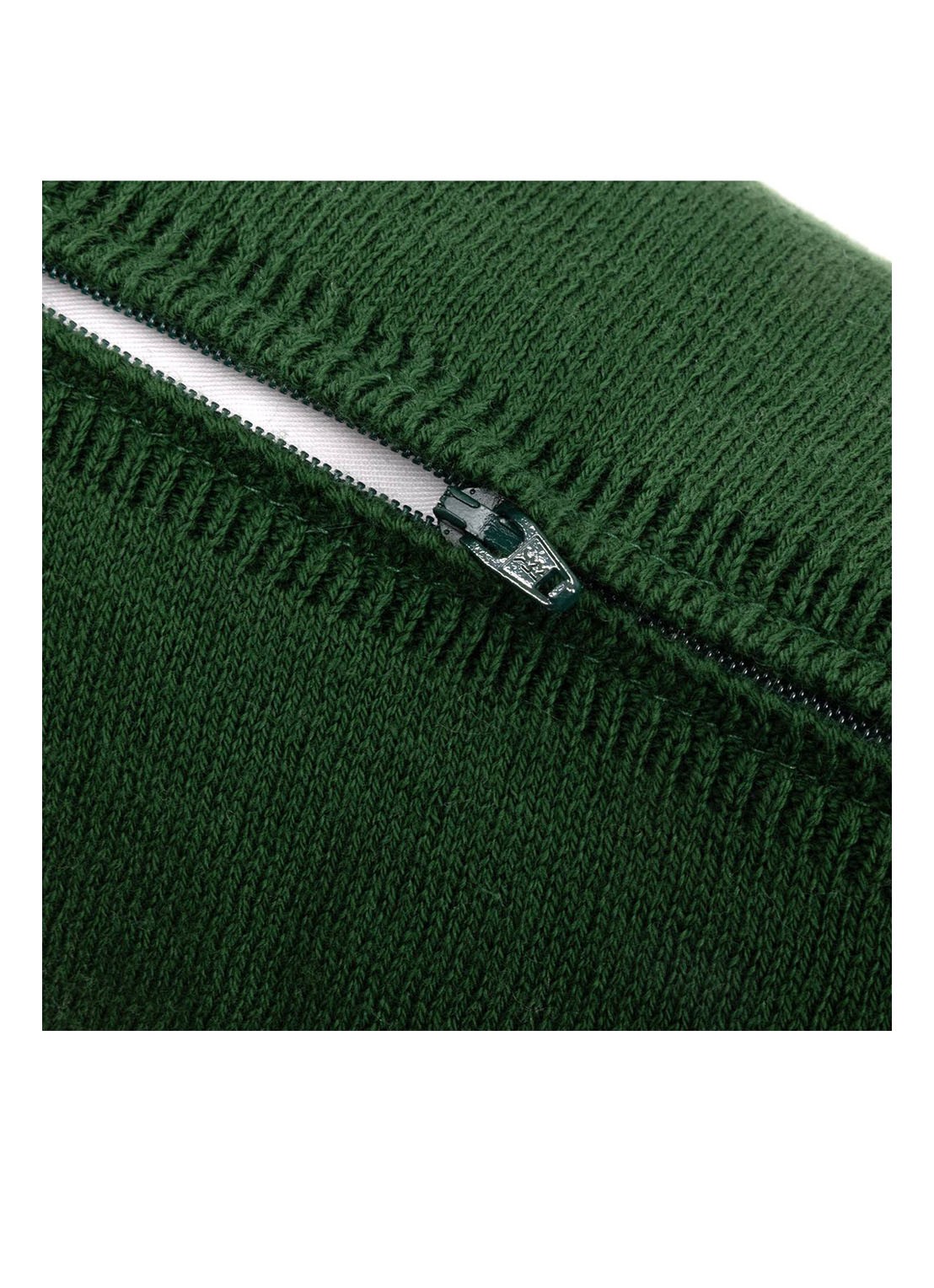Lacoste L Reflet sierkussenhoes 45 x 45 cm - achterkant 6 bronsgroen