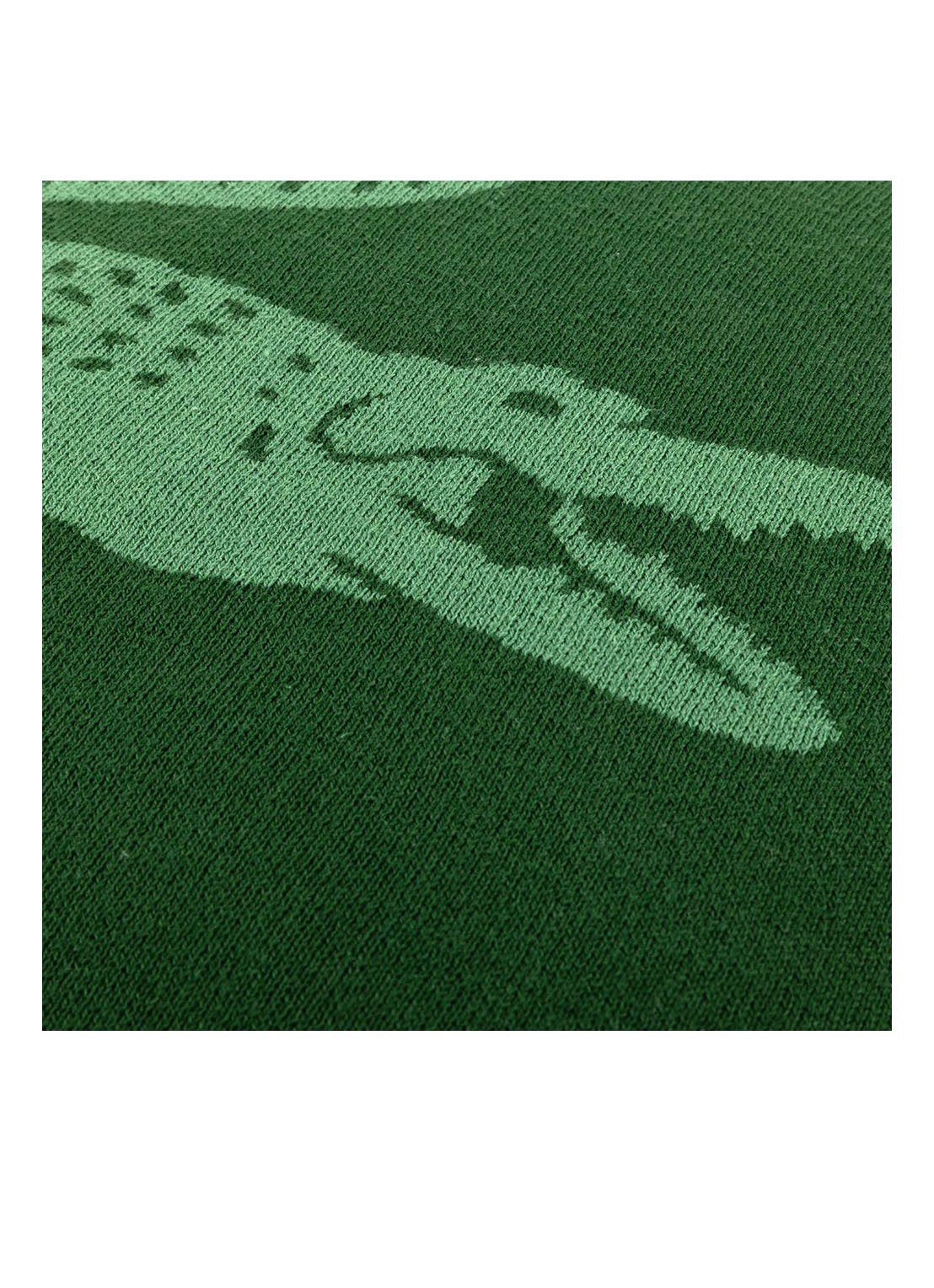 Lacoste L Reflet sierkussenhoes 45 x 45 cm - detail 3 bronsgroen