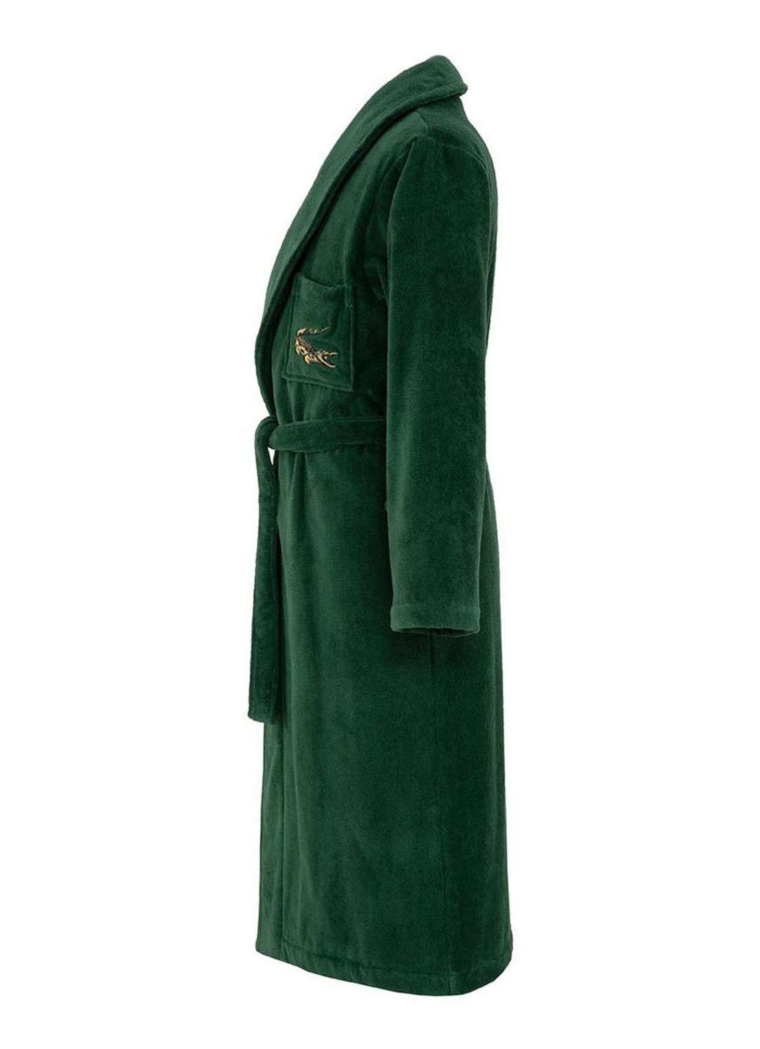 Lacoste L Rene badjas - unisex - voorkant 5 bronsgroen