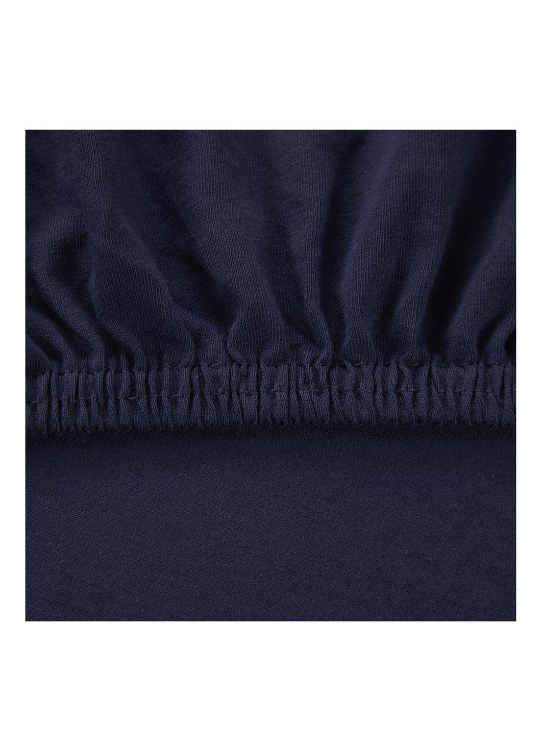 Lacoste L Soft hoeslaken van  katoen, hoekhoogte 33,5 cm - detail 3 donkerblauw
