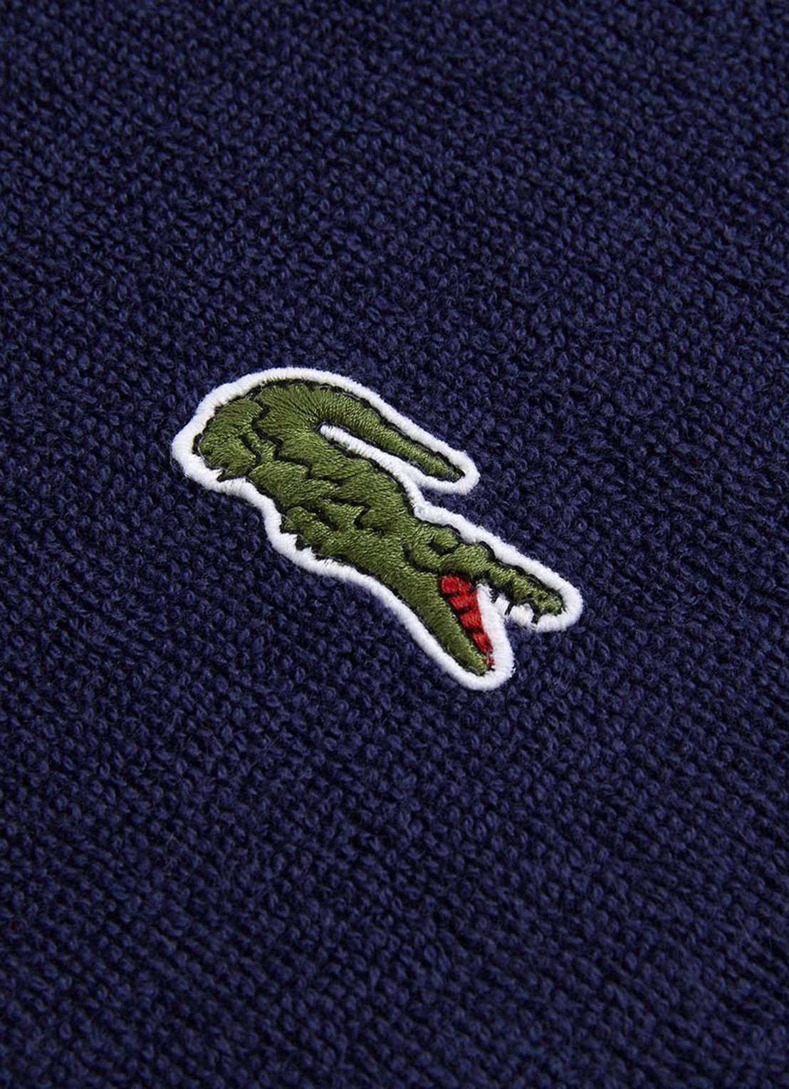 Lacoste L Sport strandlaken van  katoen - 90 x 160 cm  - voorkant 3 donkerblauw