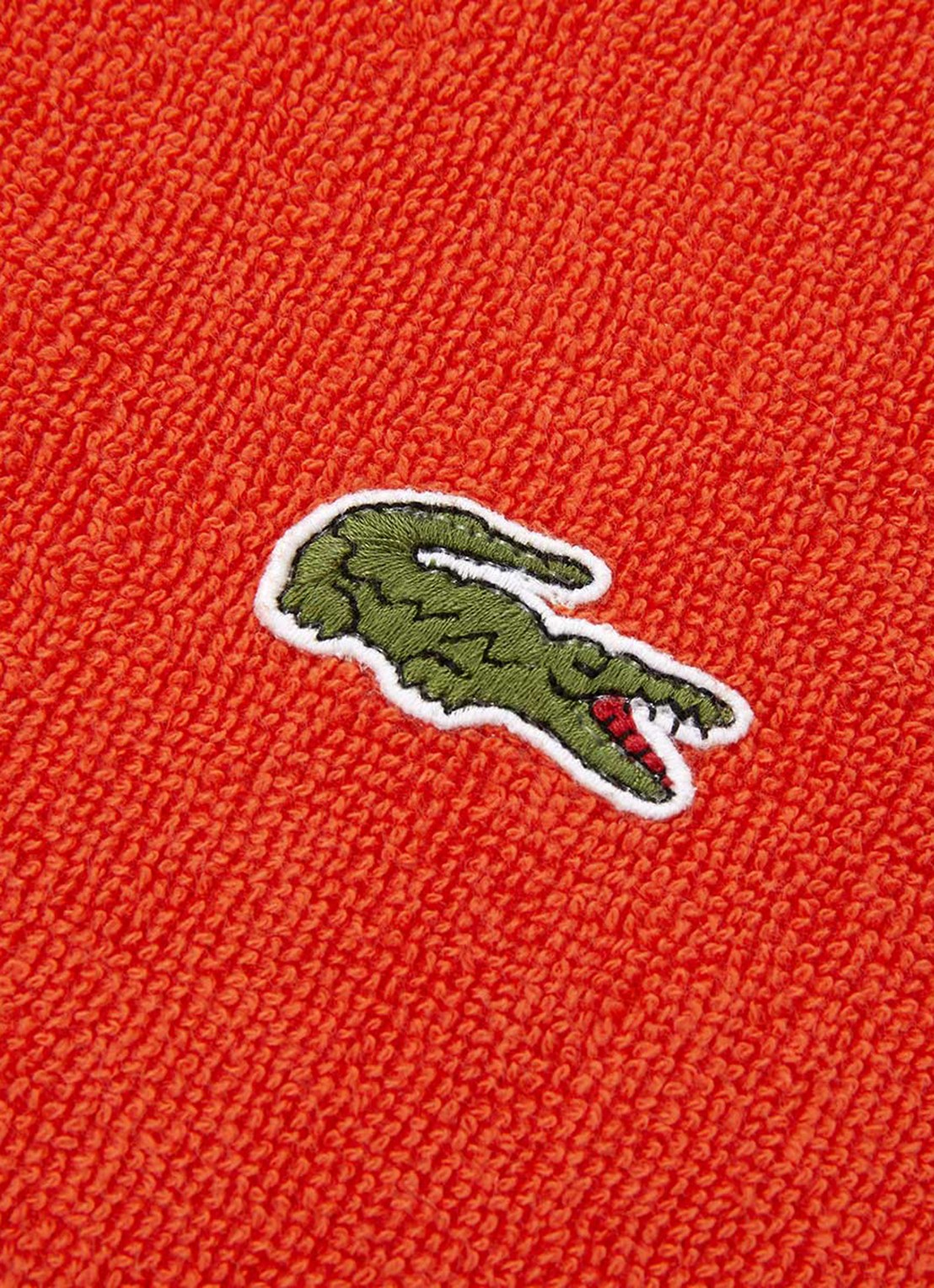 Lacoste L Sport strandlaken van  katoen - 90 x 160 cm  - achterkant 2 oranjerood