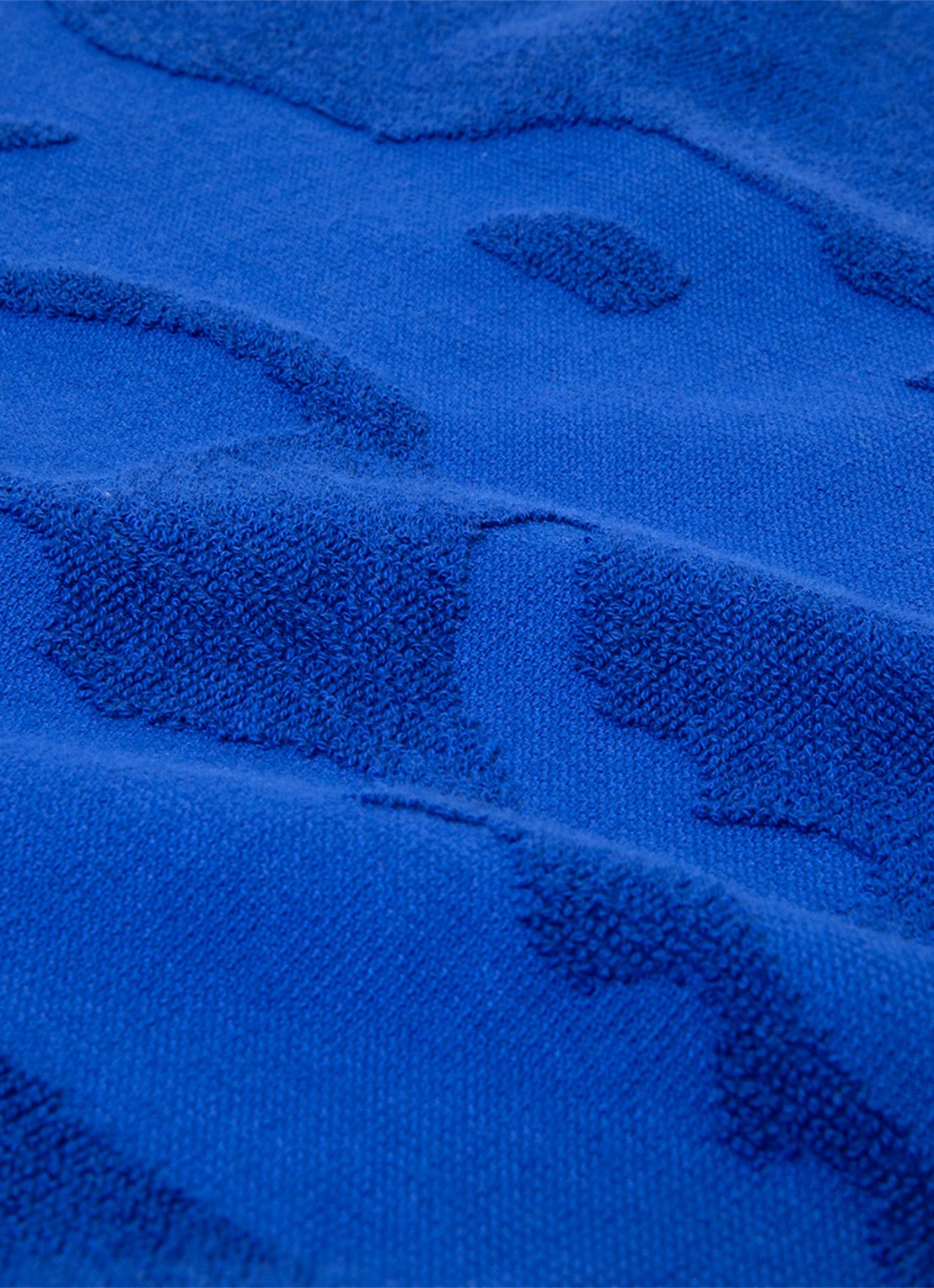 Lacoste L Sport strandlaken van  katoen - 90 x 160 cm  - detail 3 kobaltblauw