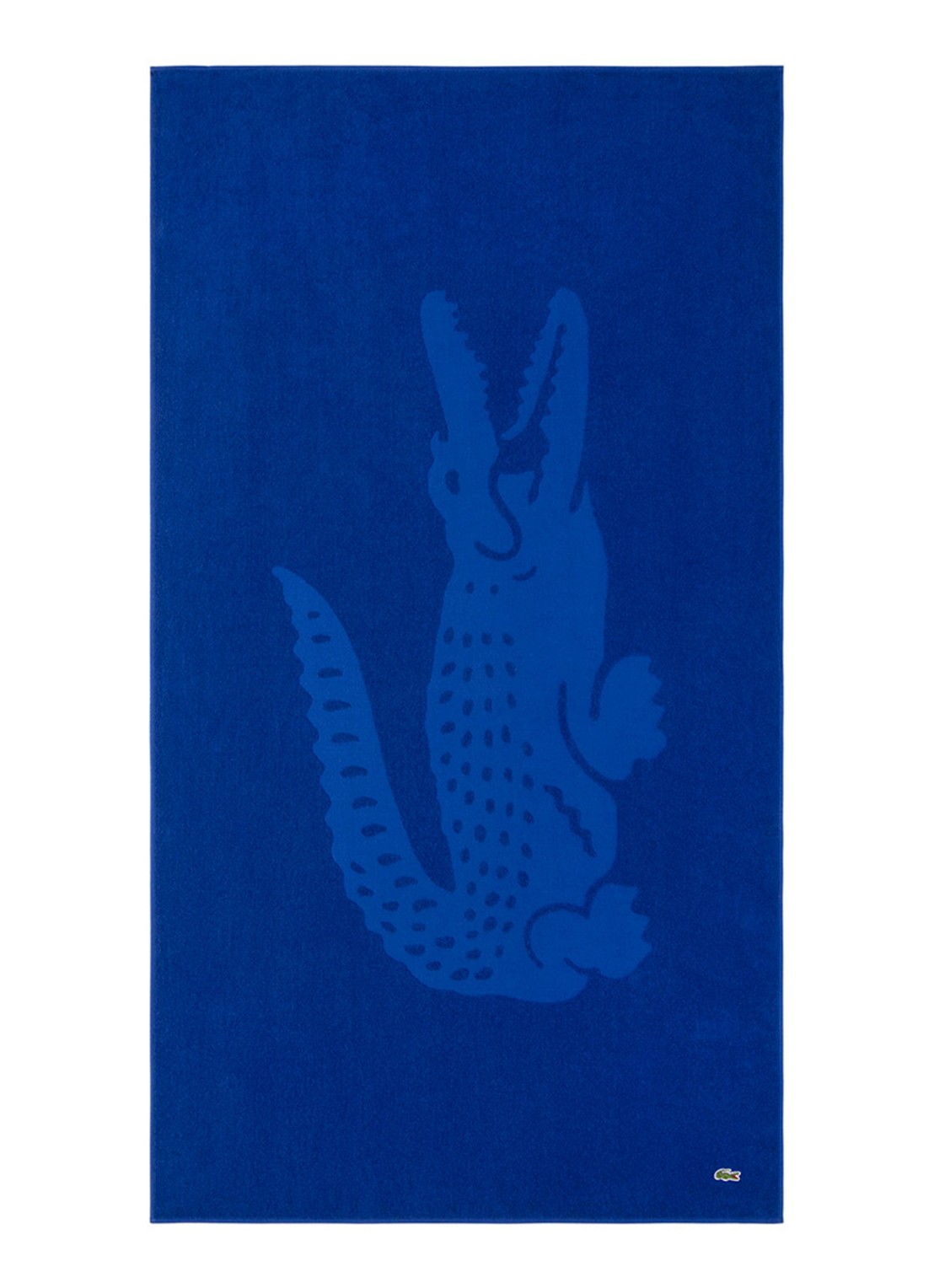 Lacoste L Sport strandlaken van  katoen - 90 x 160 cm  - voorkant 4 kobaltblauw