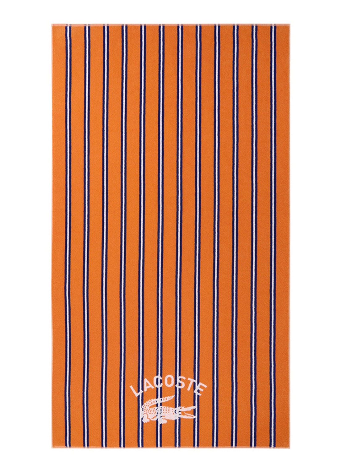 Lacoste L Sunstripe strandlaken - 90 x 160 cm - voorkant 3 tanger