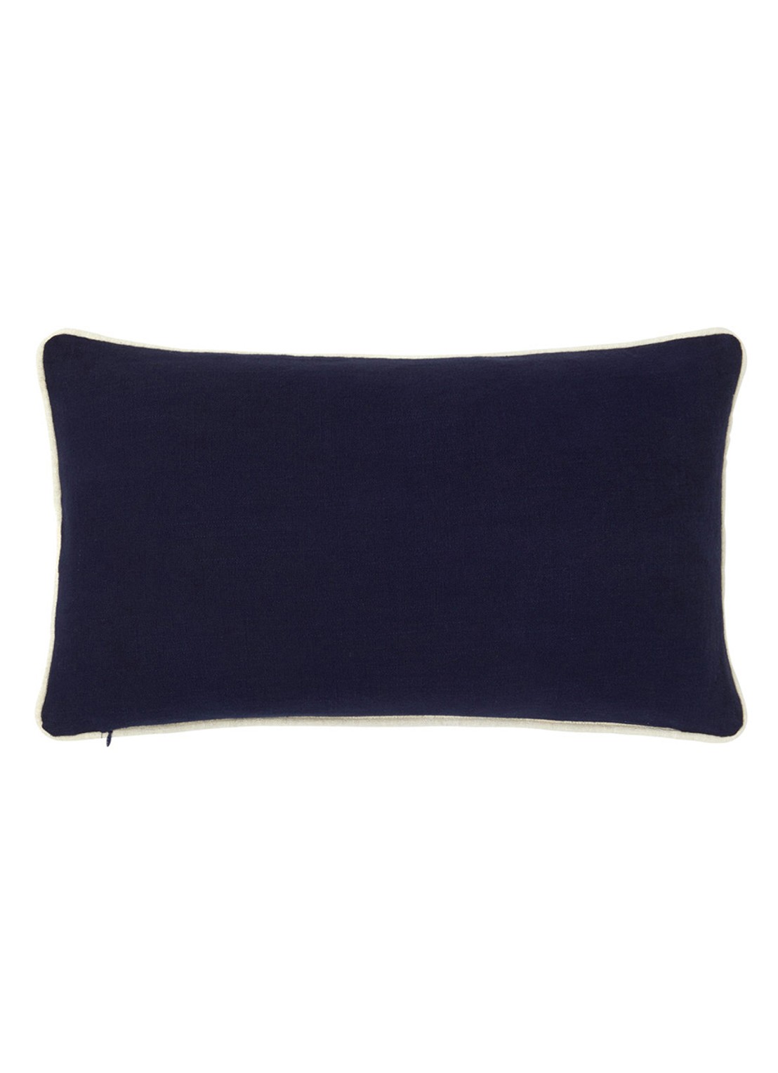 Lacoste L Tennis sierkussenhoes 33 x 57 cm - achterkant donkerblauw