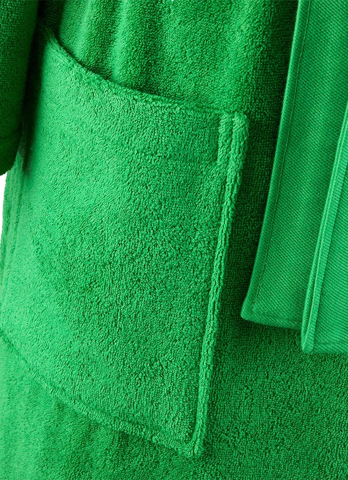 Lacoste Lattitud badjas met logoborduring - achterkant 3 groen