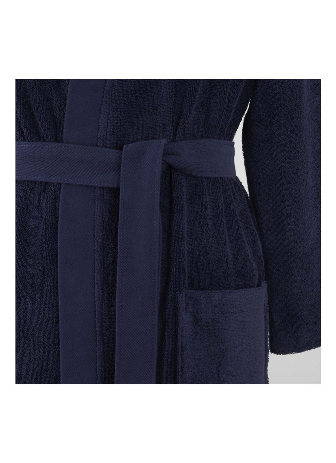 Lacoste LDEFILE badjas - unisex - detail 5 donkerblauw