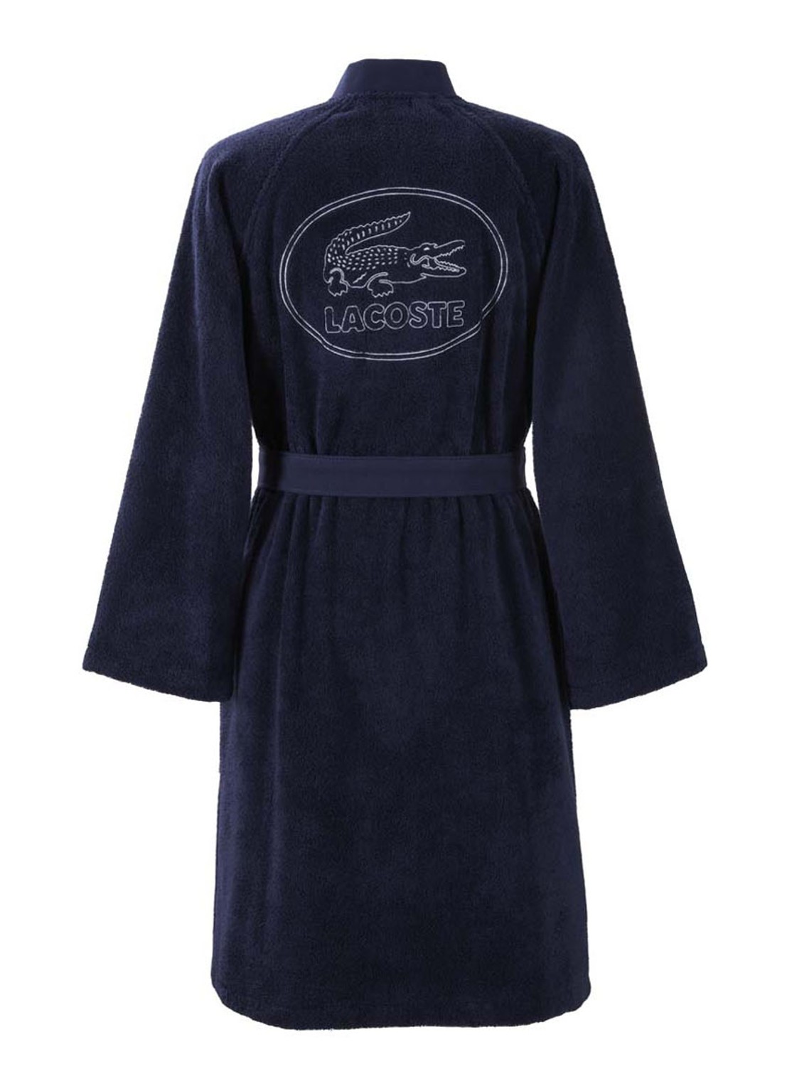 Lacoste LDEFILE badjas - unisex - detail 7 donkerblauw