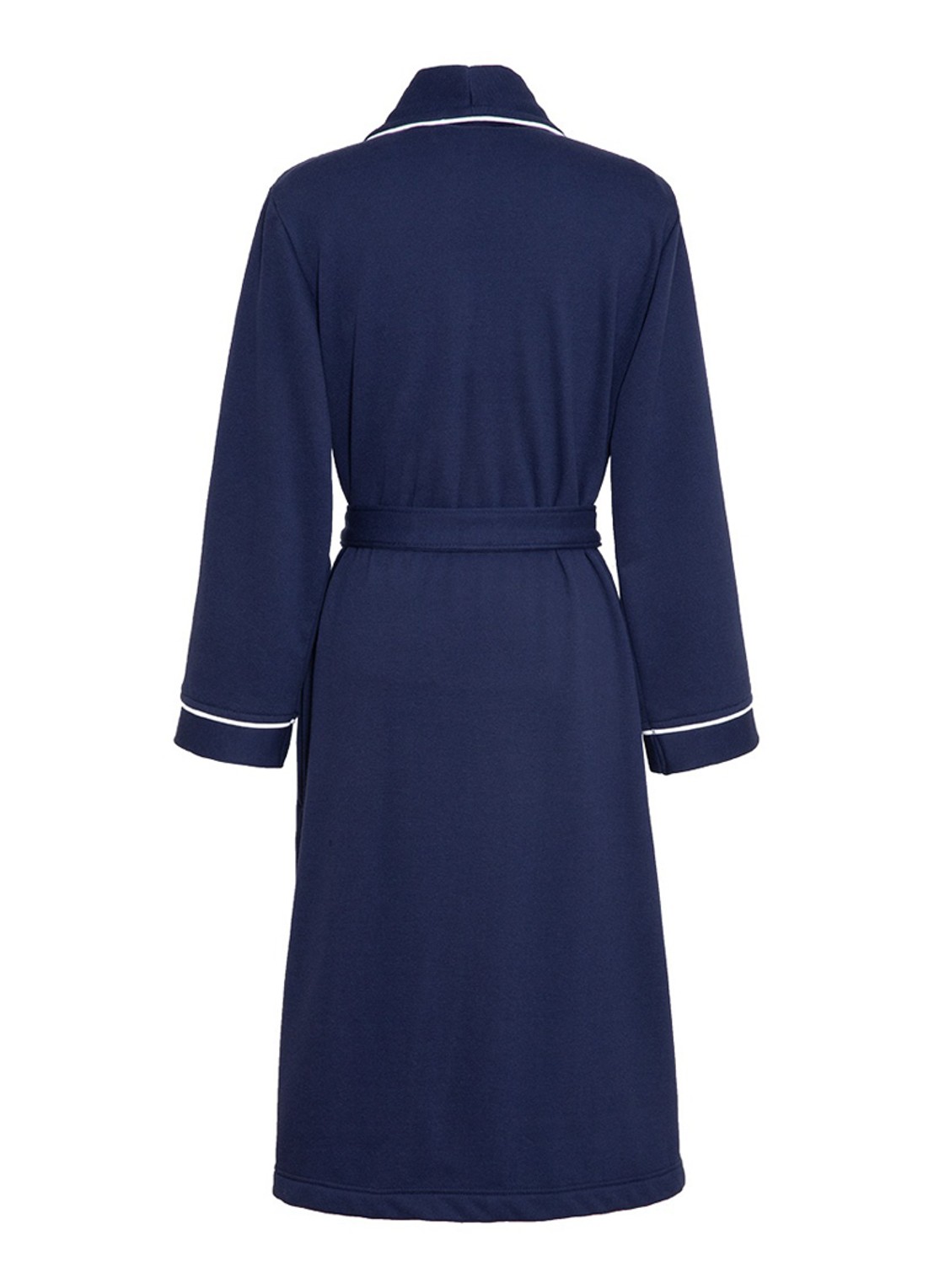 Lacoste Marine badjas met logoborduring - achterkant 2 donkerblauw