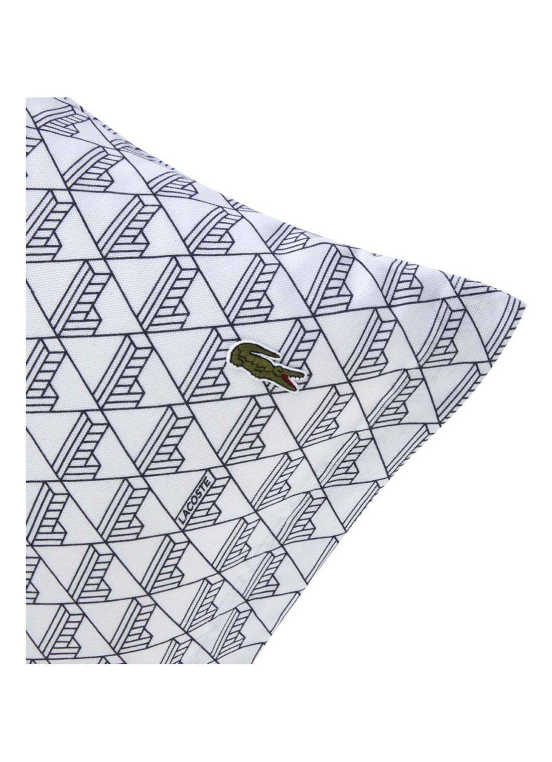 Lacoste Monogram kussensloop van katoen - detail 6 donkerblauw