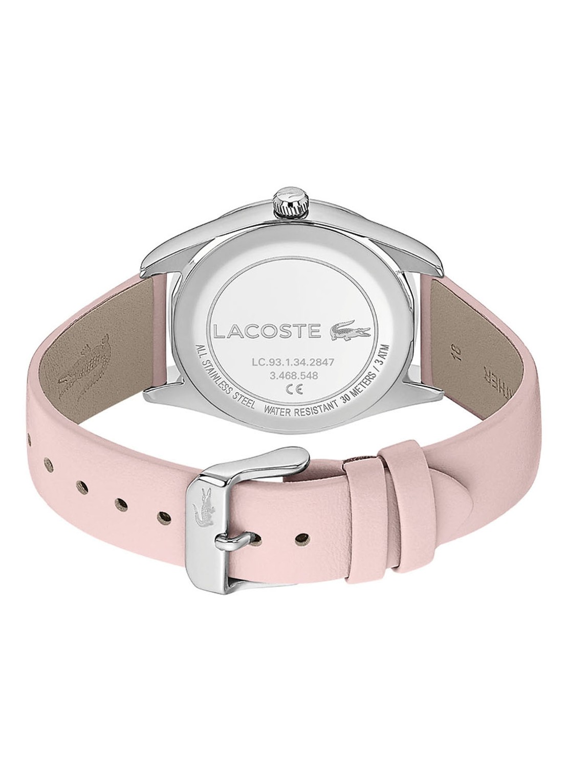 Lacoste Parisienne horloge LC2001098 - detail 3 lichtroze