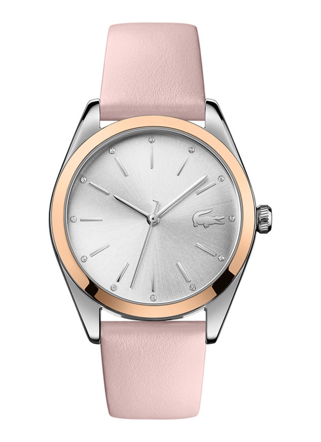 Lacoste Parisienne horloge LC2001098 - voorkant lichtroze