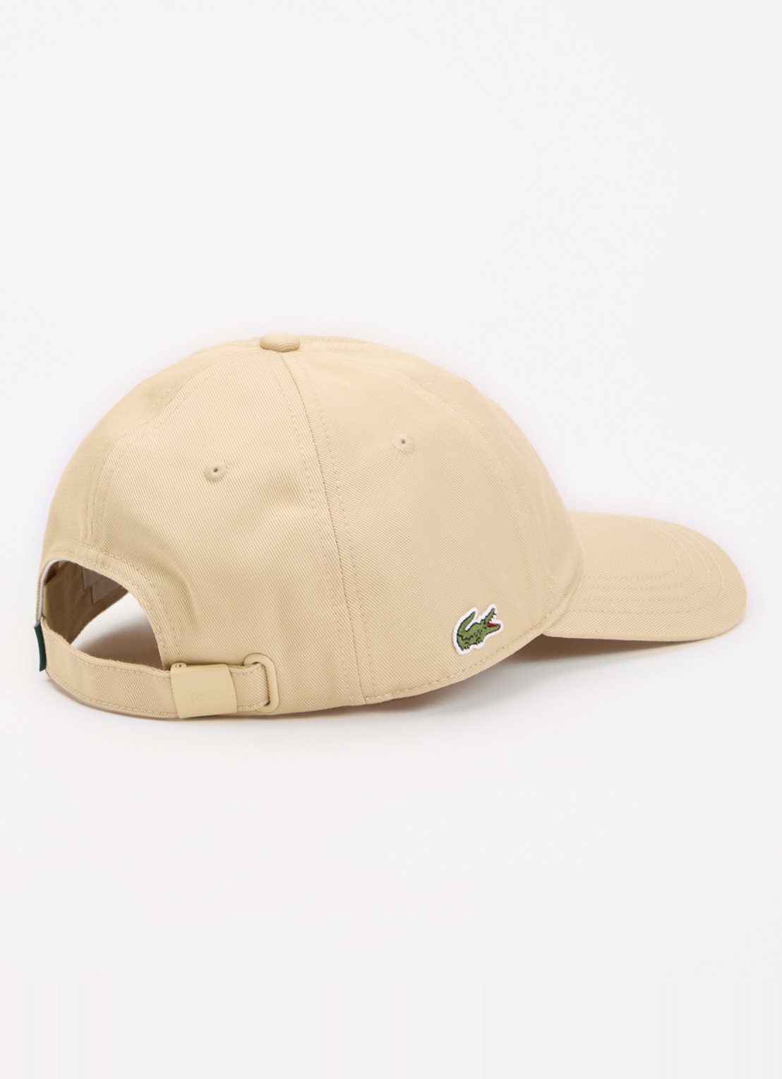 Lacoste Pet met logo - detail khaki