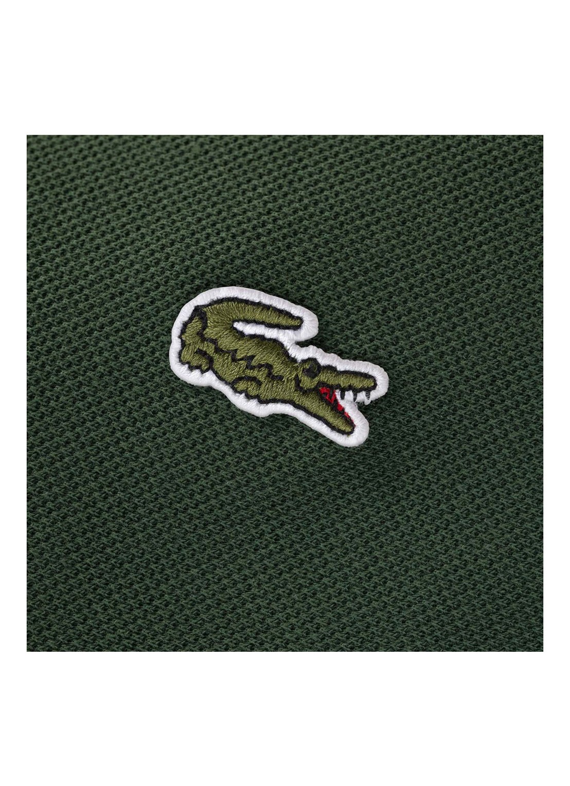 Lacoste Pique kussensloop van  katoen met logo 150TC - detail bronsgroen
