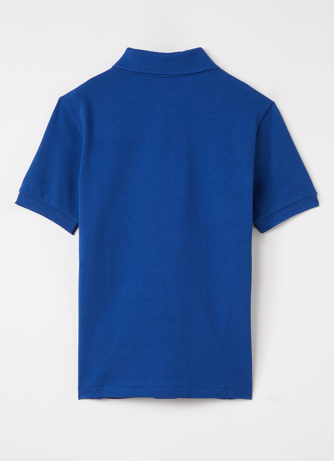 Lacoste Polo van piqué katoen met logo - voorkant 2 kobaltblauw