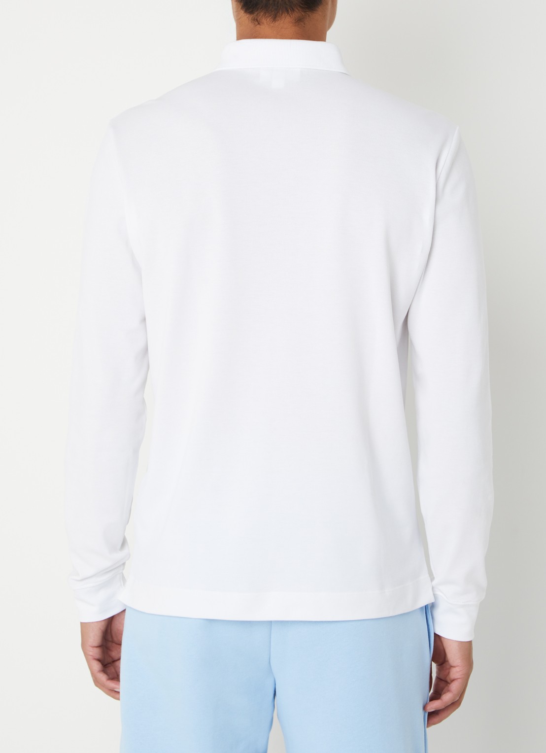 Lacoste Regular fit polo met logoborduring - achterkant 2 wit