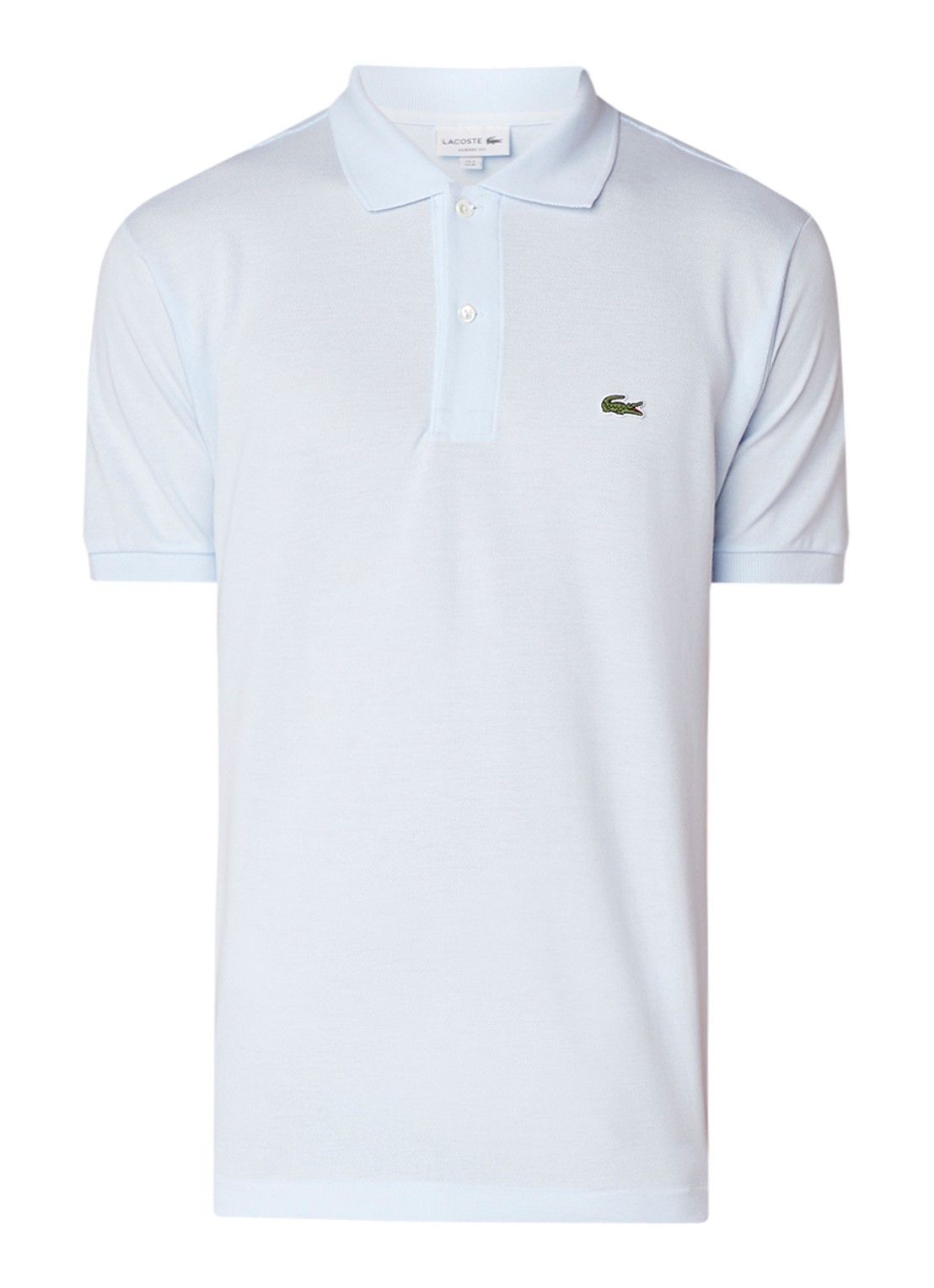 Lacoste Regular fit polo van piqué katoen - voorkant 2 lichtblauw