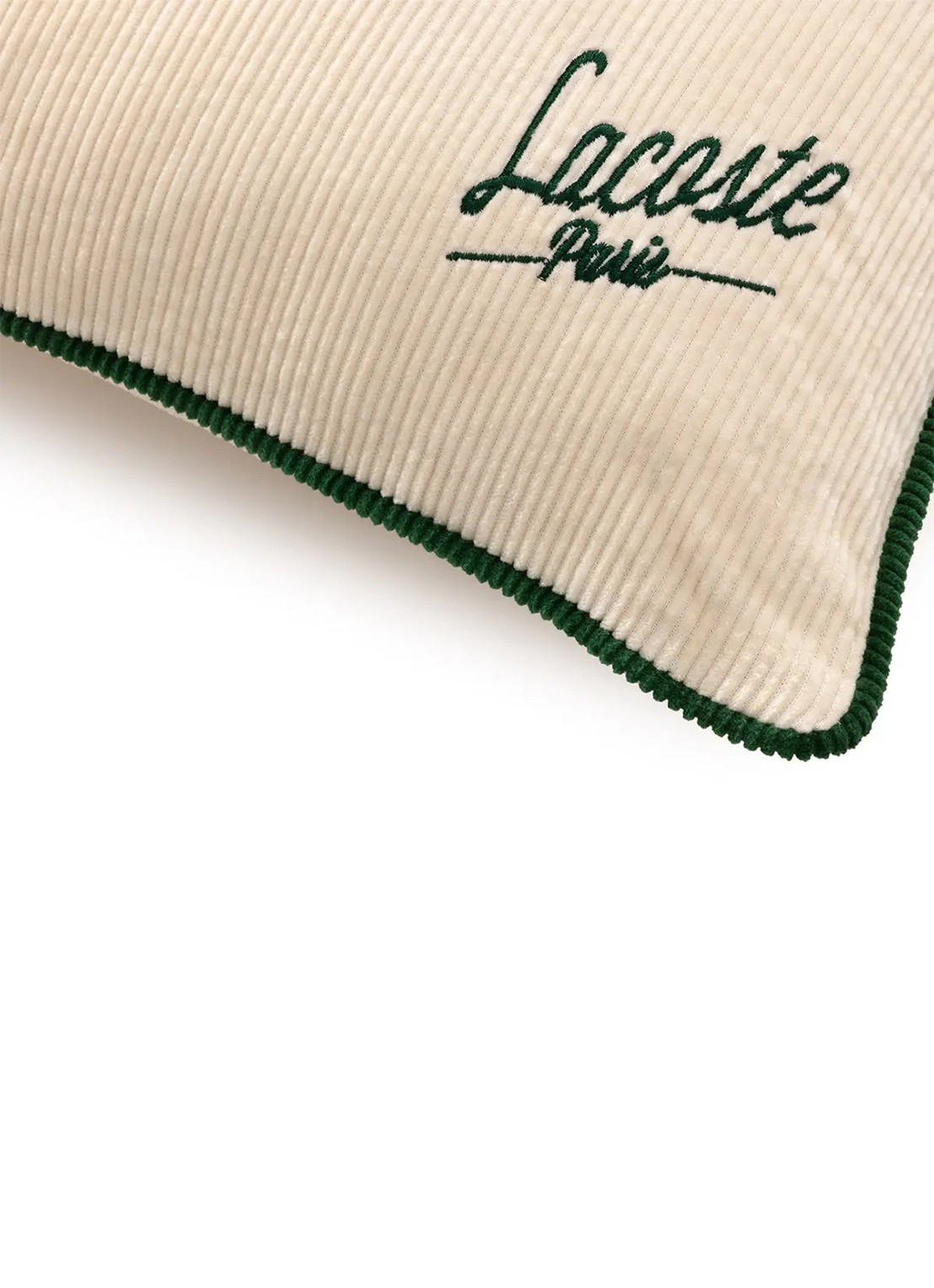 Lacoste Sierkussen 45 x 45 cm - achterkant 2 ivoor