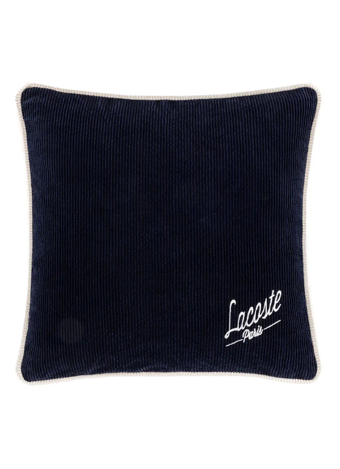 Lacoste Sierkussen 45 x 45 cm - voorkant 2 donkerblauw