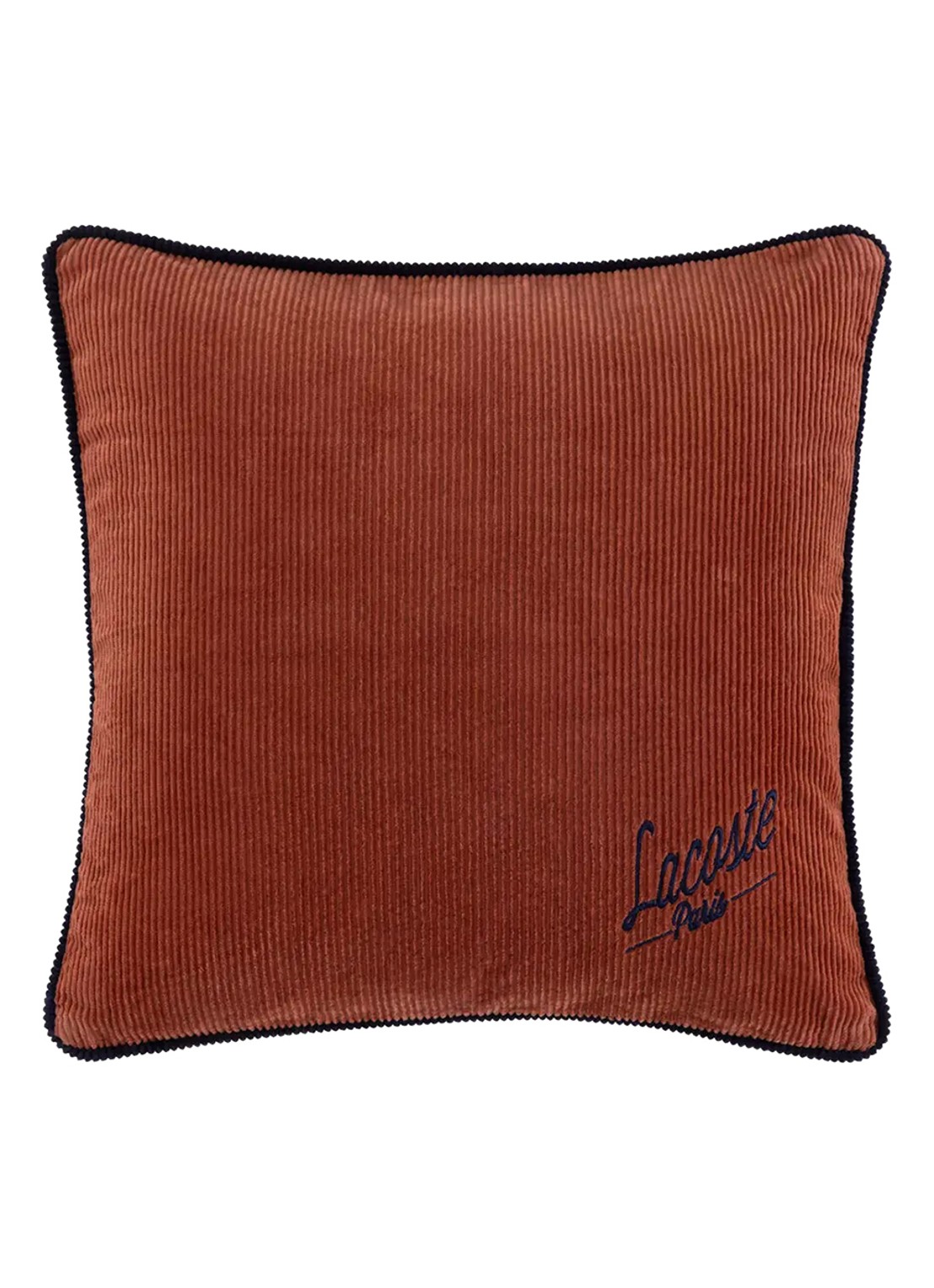 Lacoste Sierkussen 45 x 45 cm - voorkant 2 roodbruin