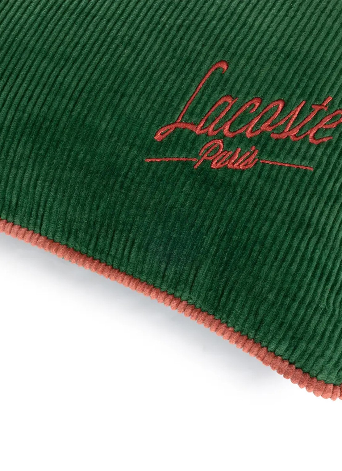 Lacoste Sierkussen 45 x 45 cm - achterkant 2 bronsgroen