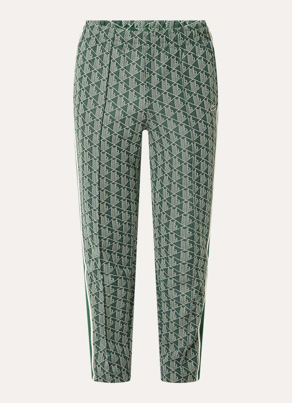 Lacoste Slim fit joggingsbroek met print en steekzakken - voorkant 2 groen