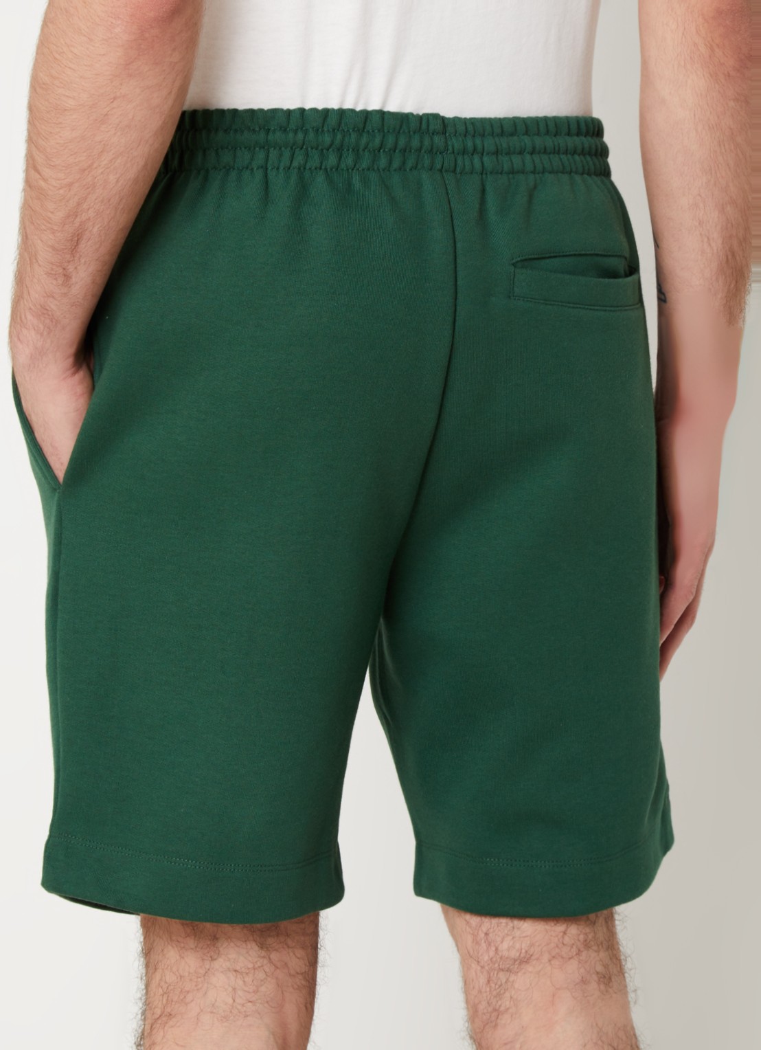 Lacoste Straight fit korte joggingbroek met steekzakken - achterkant 4 donkergroen