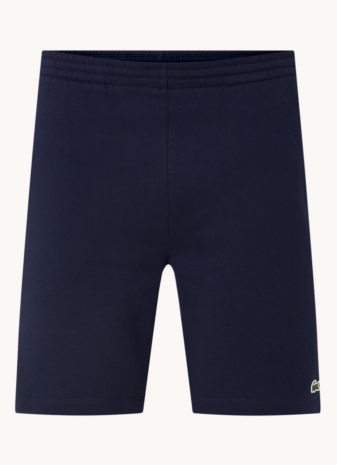 Lacoste Straight fit korte joggingbroek met steekzakken - voorkant 4 donkerblauw
