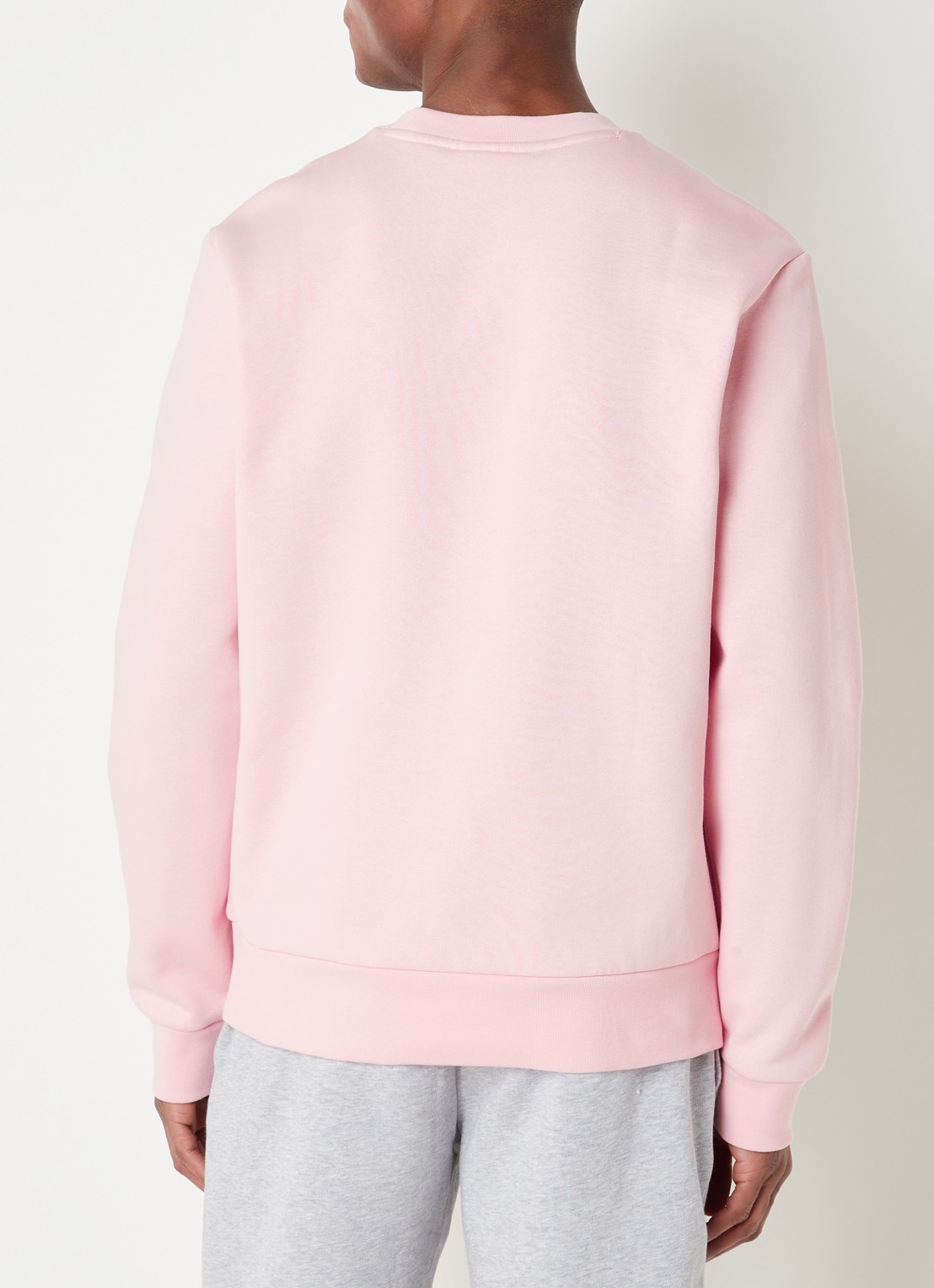 Lacoste Sweater met logo - achterkant 2 lichtroze