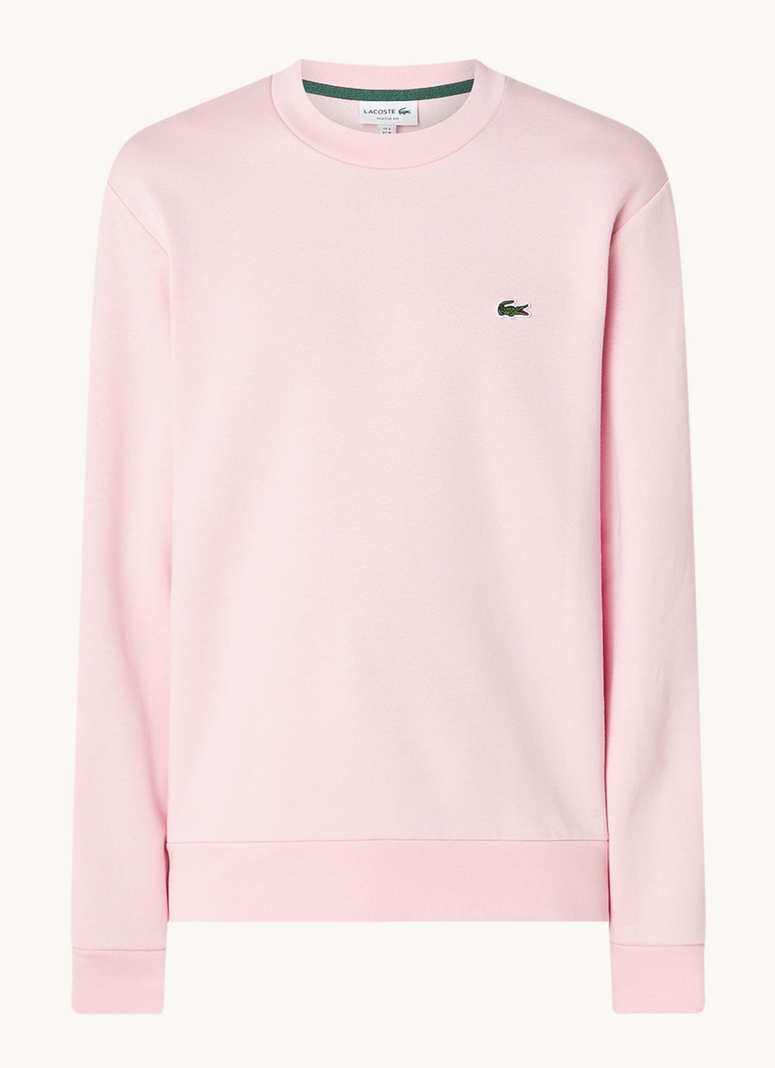 Lacoste Sweater met logo - voorkant 3 lichtroze