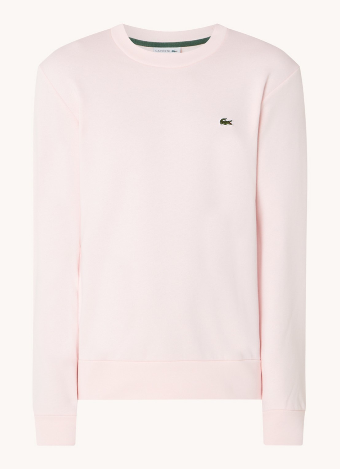 Lacoste Sweater met logo - voorkant 3 oudroze