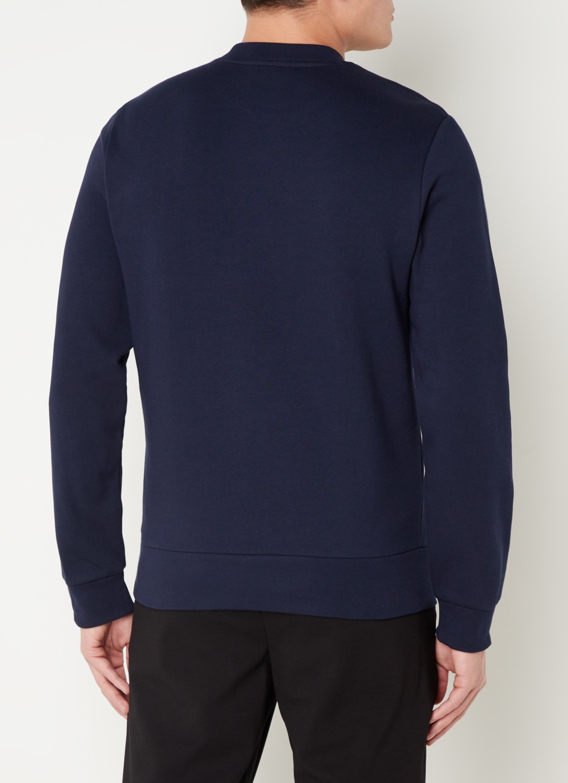 Lacoste Sweater met logo - achterkant 4 donkerblauw