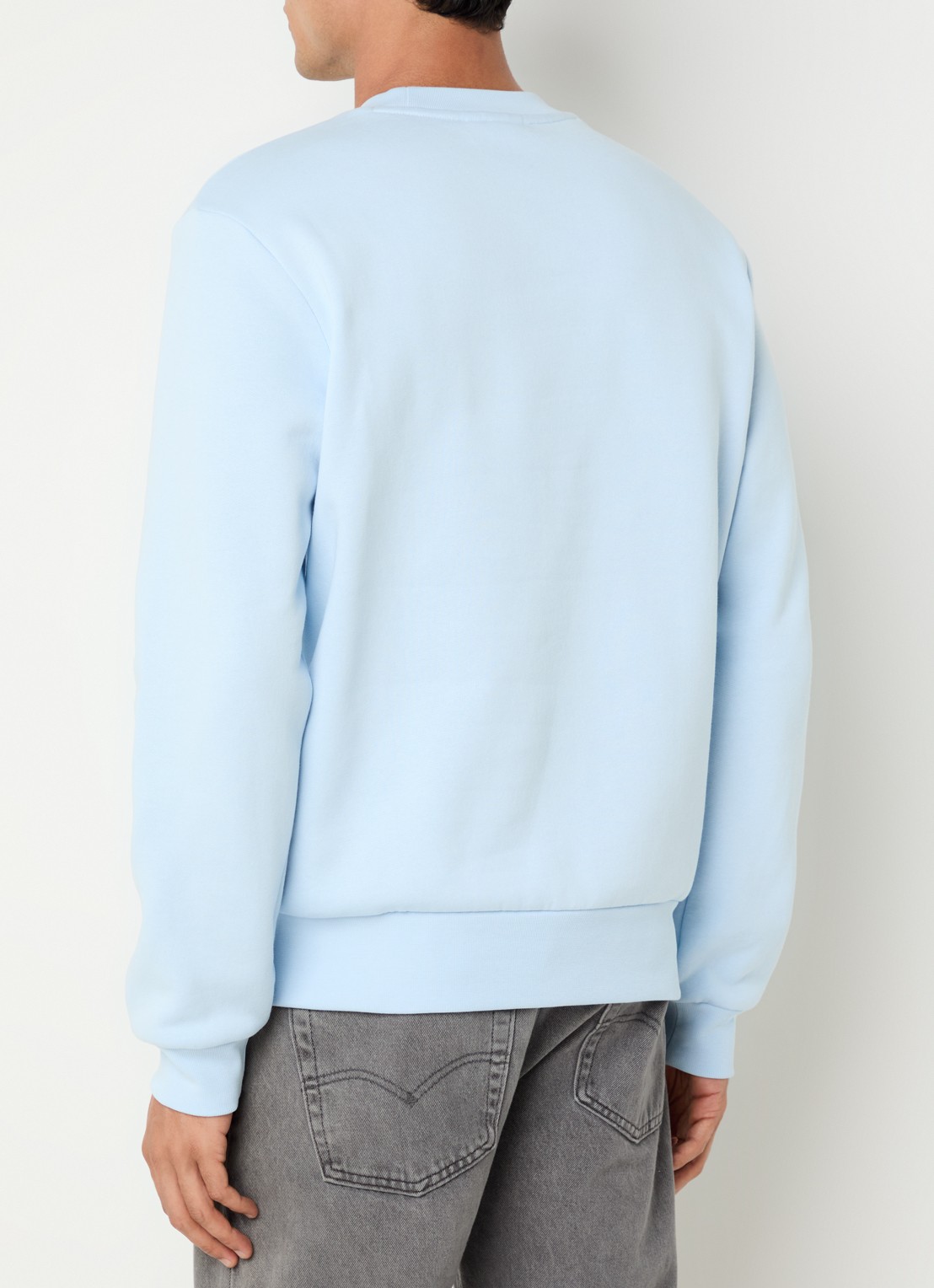 Lacoste Sweater met logo - achterkant 4 lichtblauw