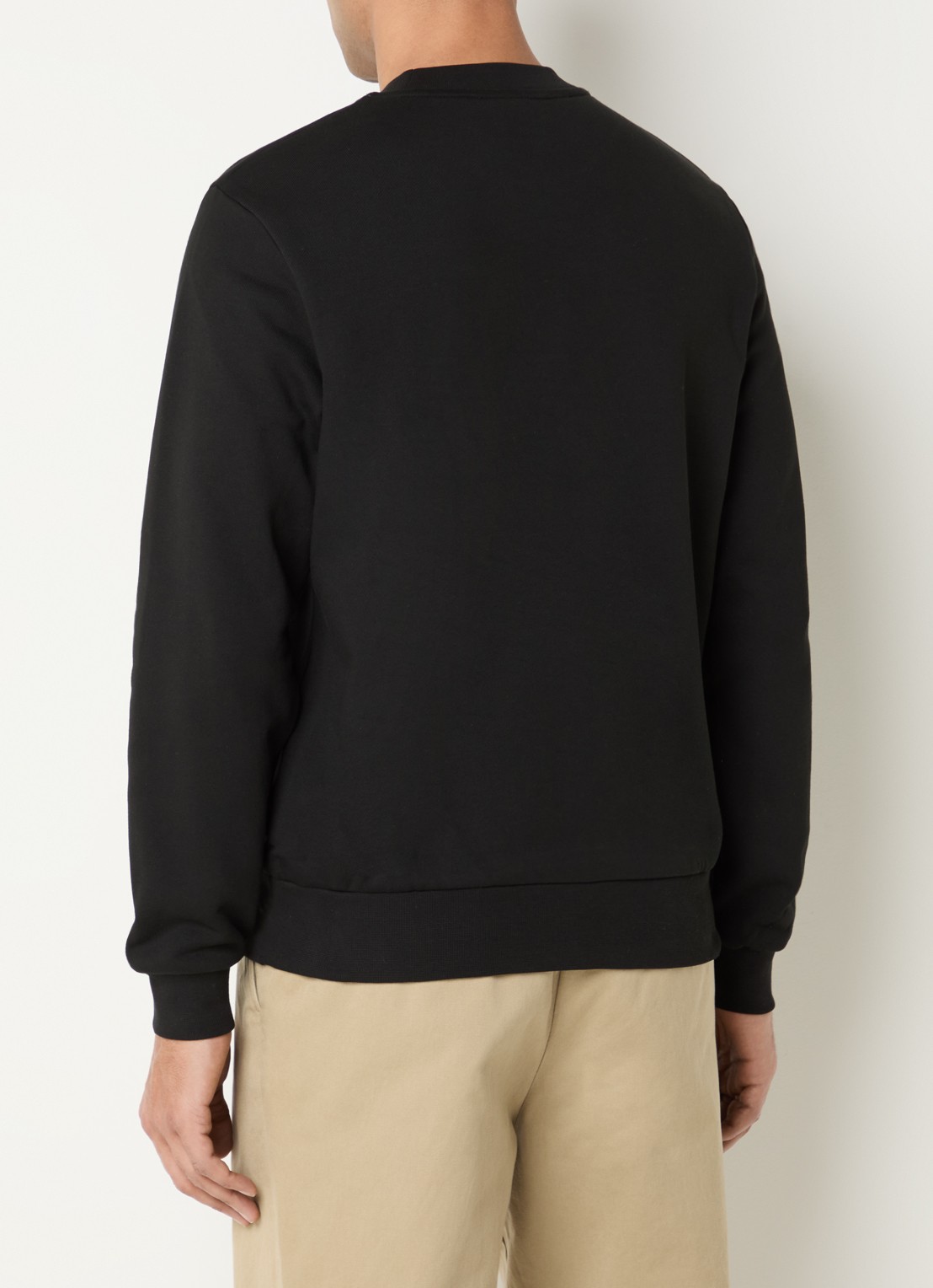 Lacoste Sweater met logo - achterkant 3 zwart