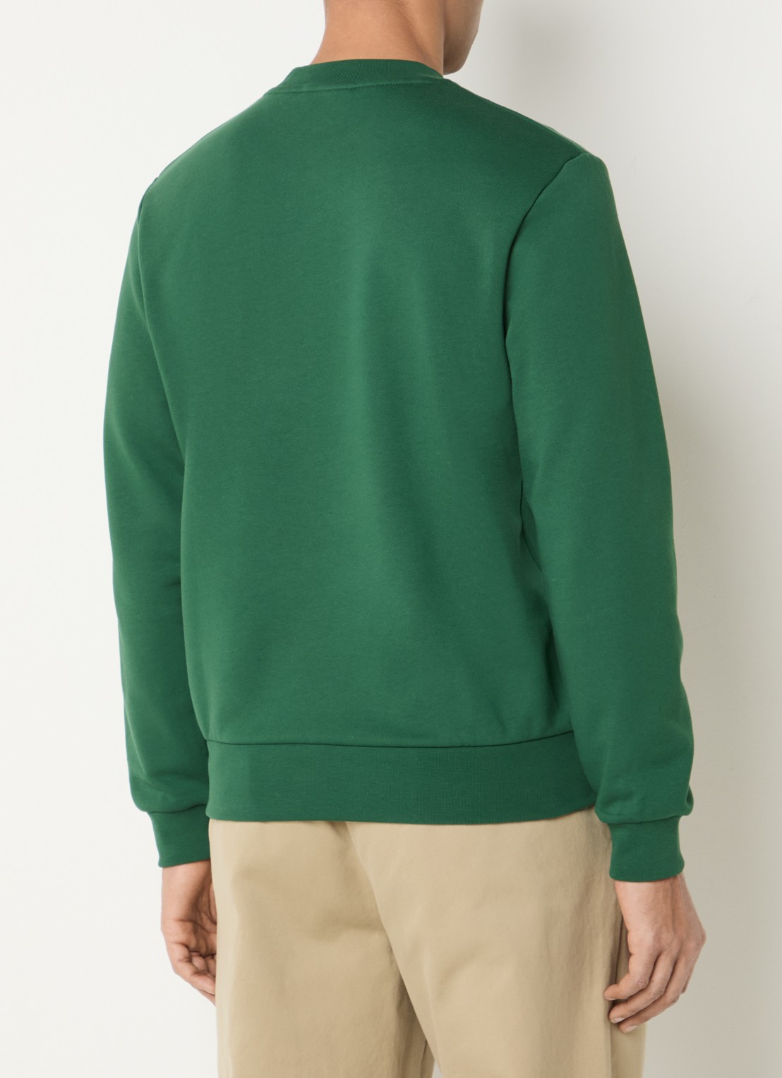 Lacoste Sweater met logo - achterkant 4 groen