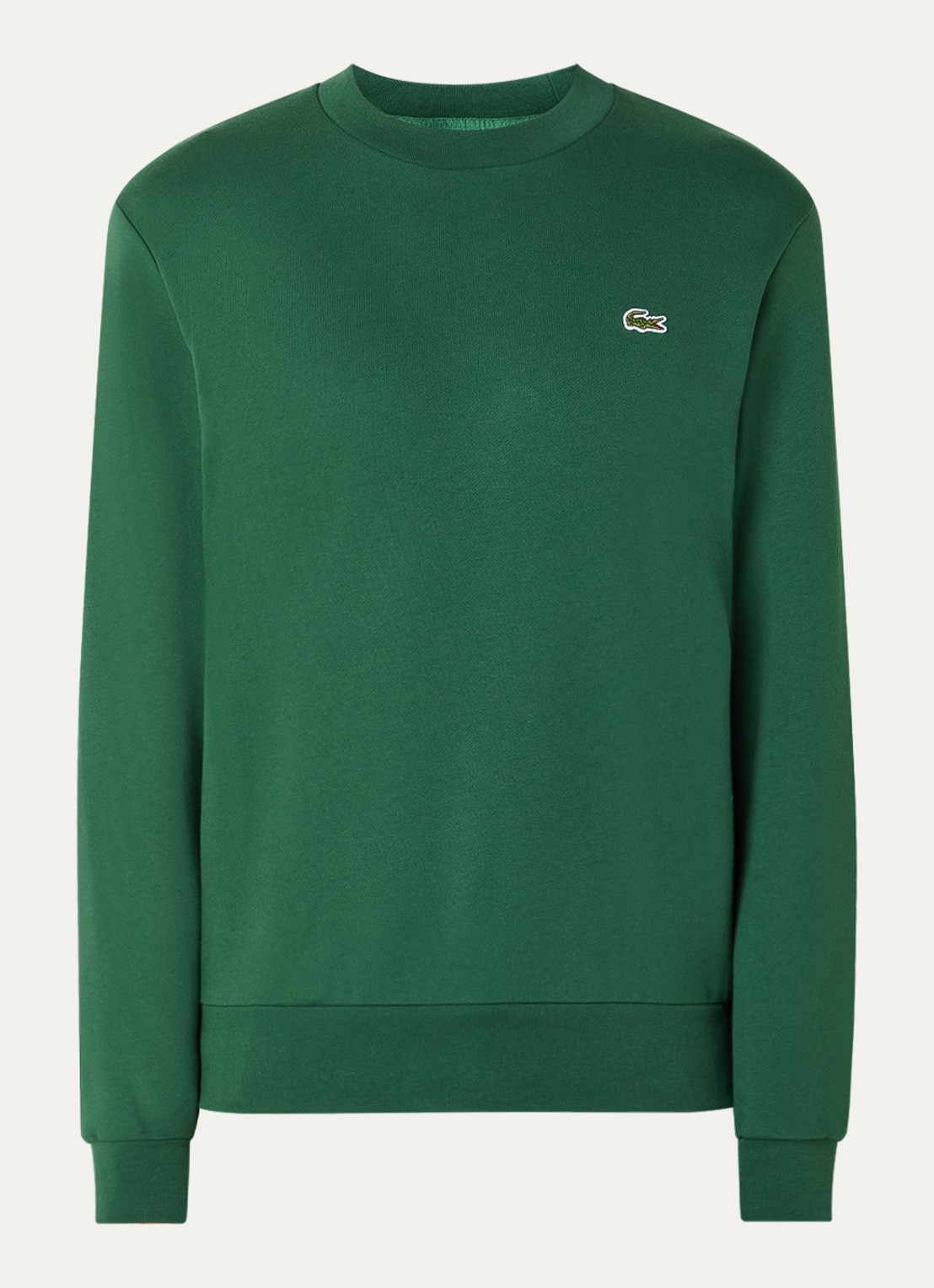 Lacoste Sweater met logo - voorkant groen