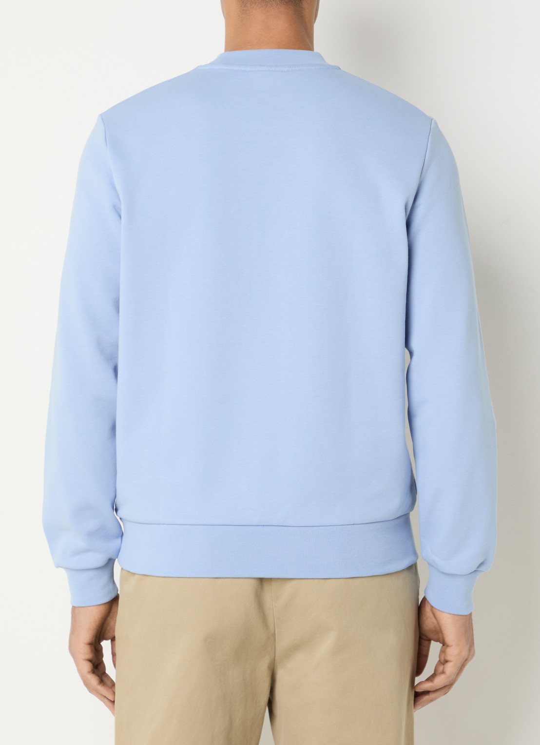 Lacoste Sweater met logo - achterkant lichtblauw