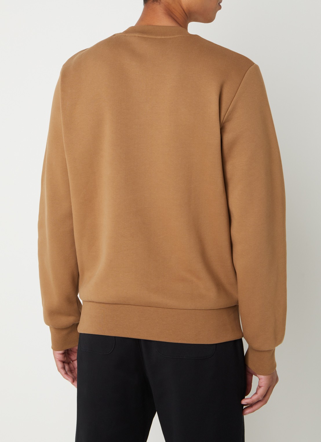 Lacoste Sweater met logoborduring - achterkant 2 camel